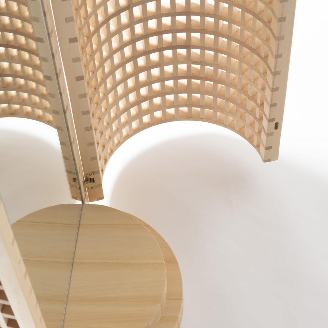 Artisanal Wooden Floor Mirror