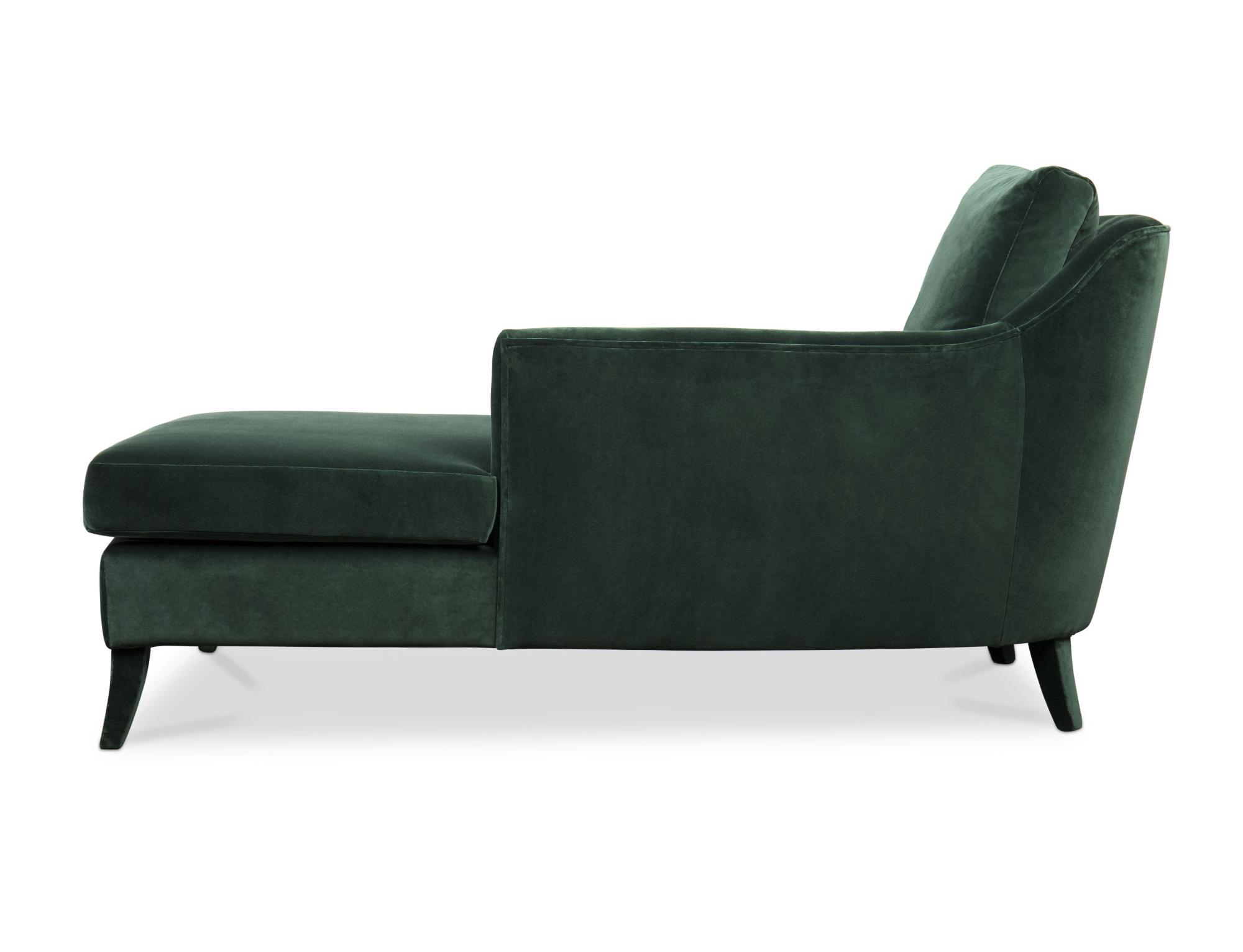 Plush Velvet Chaise Longue