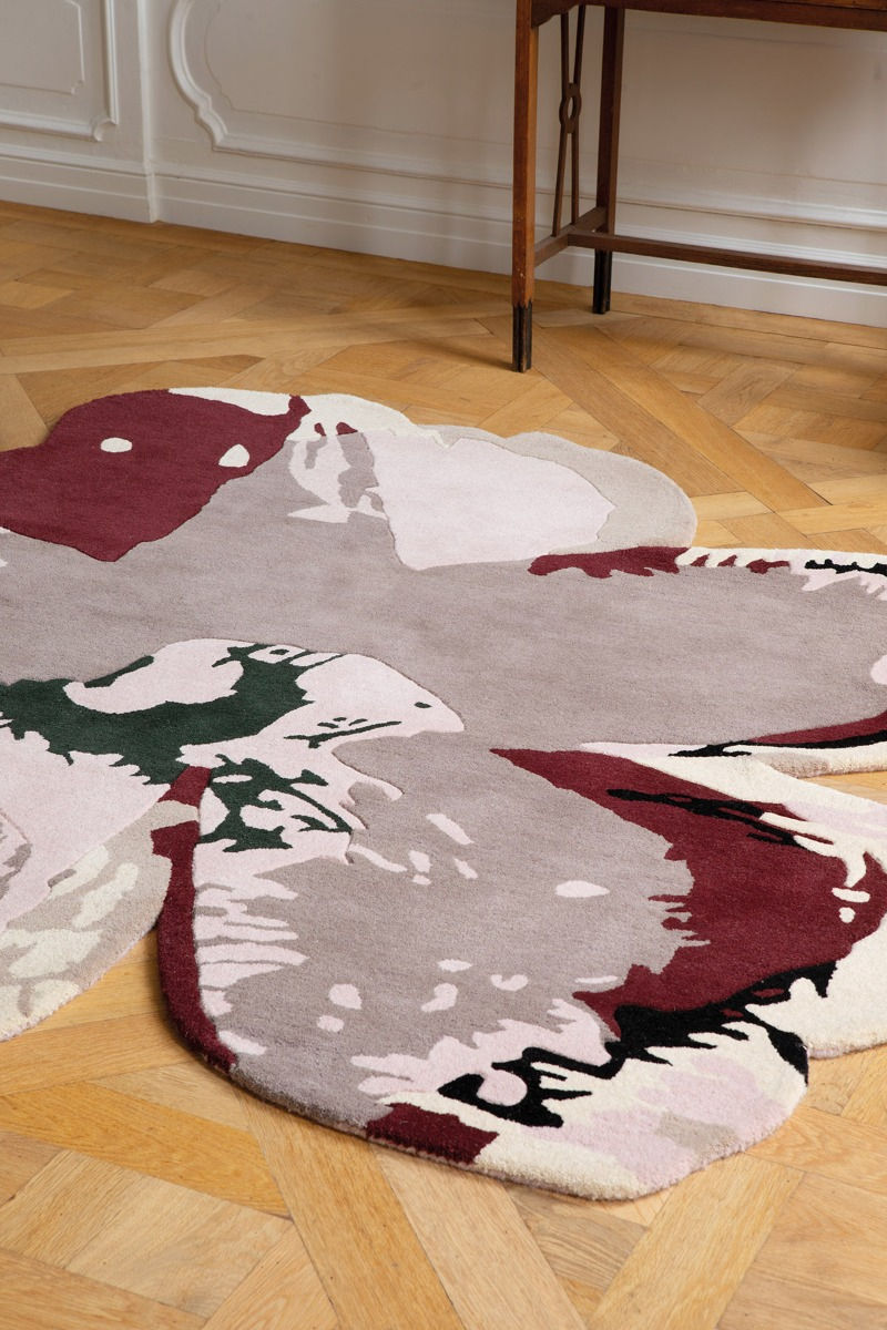 Magnolia Burgundy Designer Rug