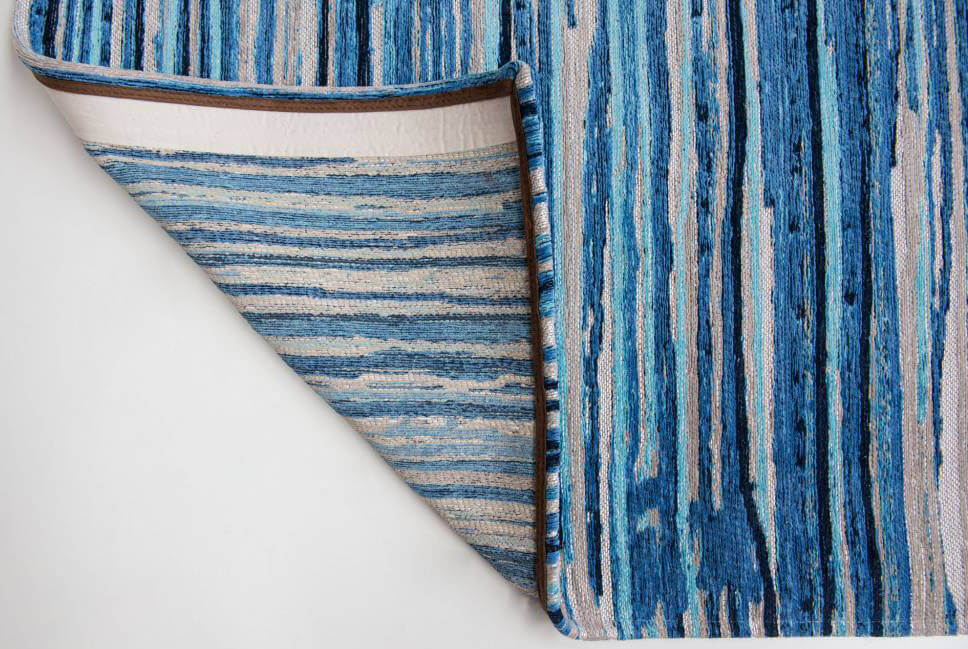 Blue Stripes Premium Rug | Size: 4' 7