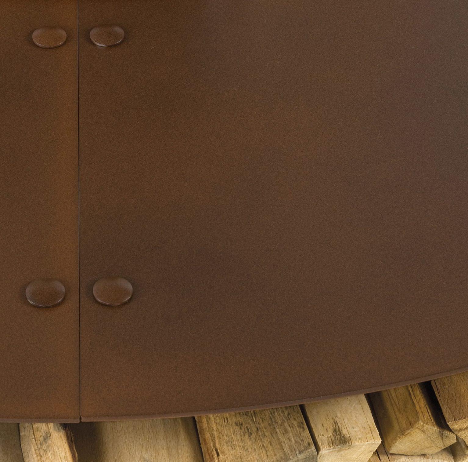 Zero Steel Luxury Outdoor Fire Pit | Dimensions: Ø 100 cm