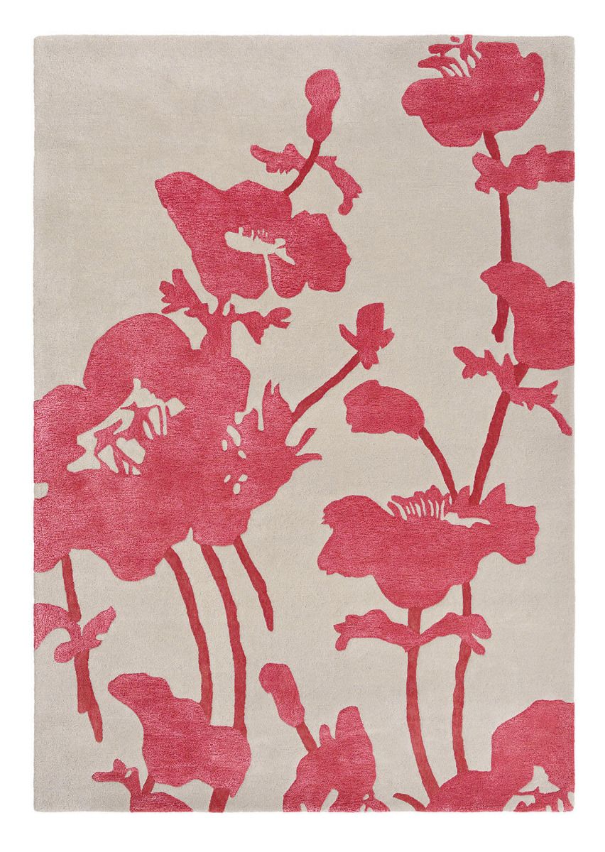 Floral Poppy Handwoven Rug