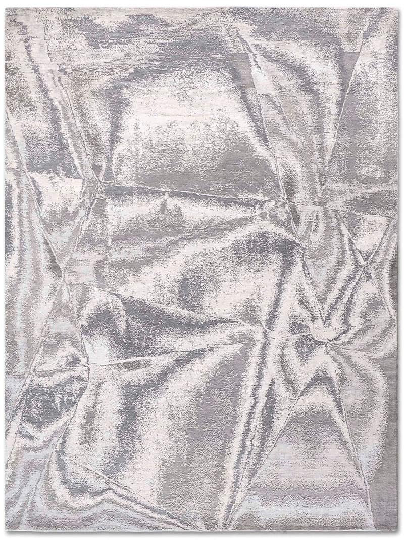 True Silver Exquisite Handmade Rug