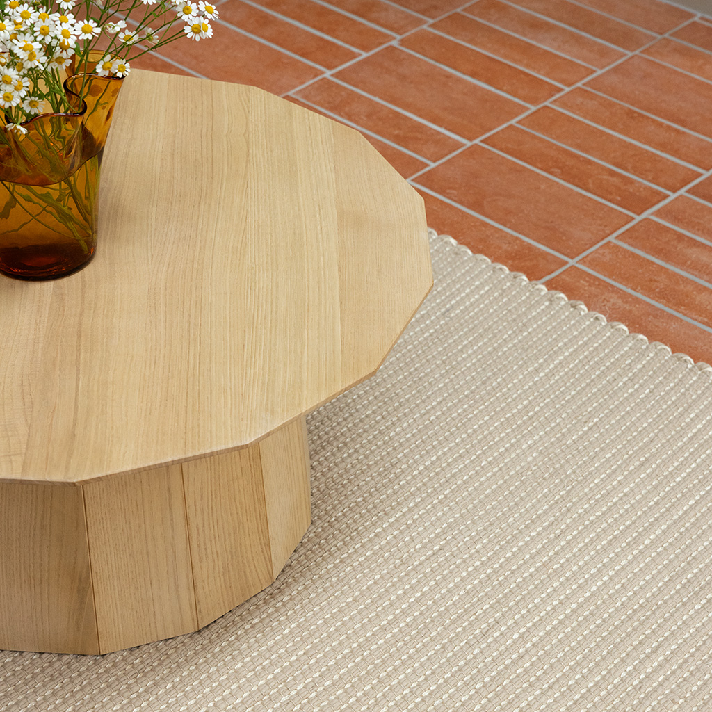 Natural Border Rug