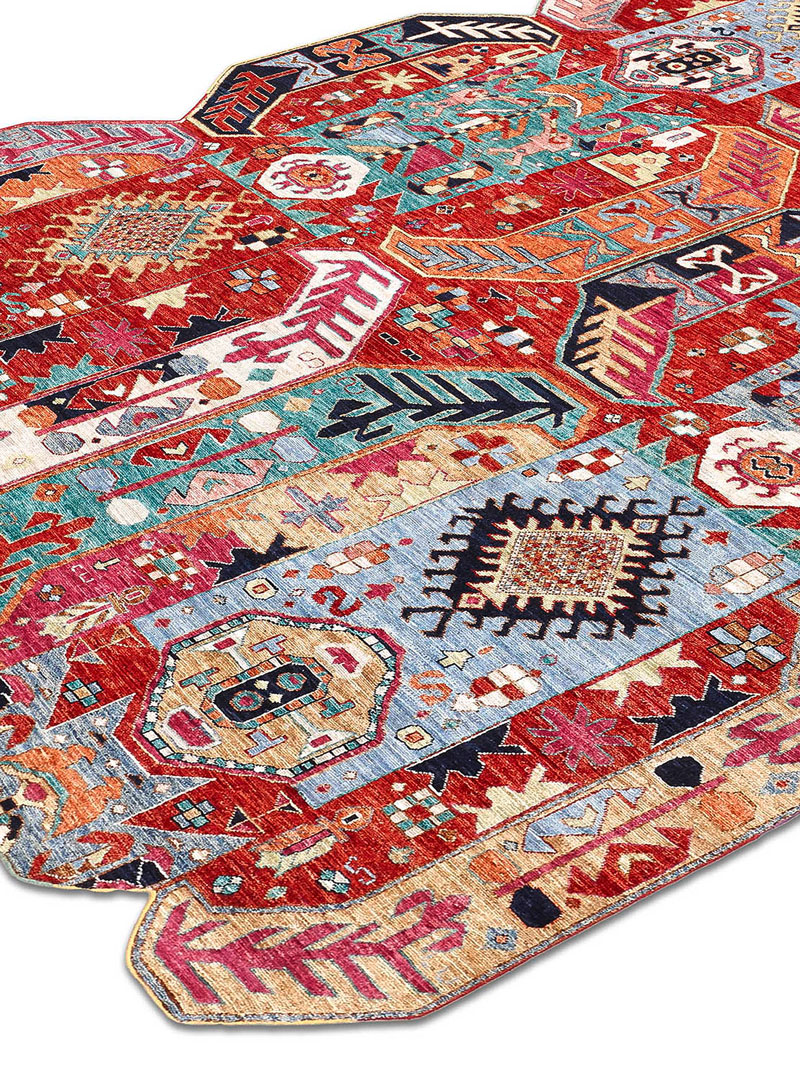 Multishape Hand-Woven Rug