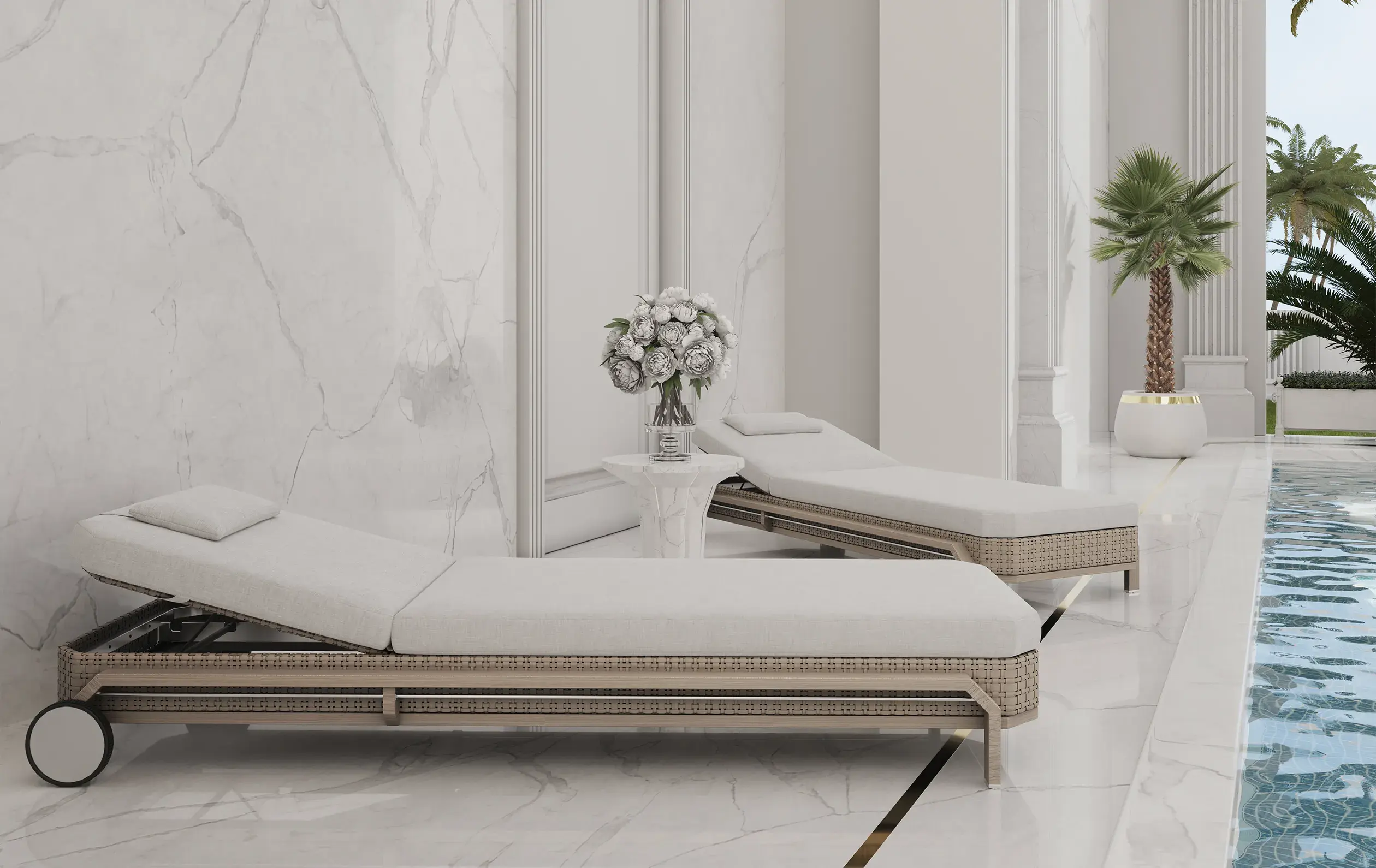 Heritage Wood Sunlounger - 5