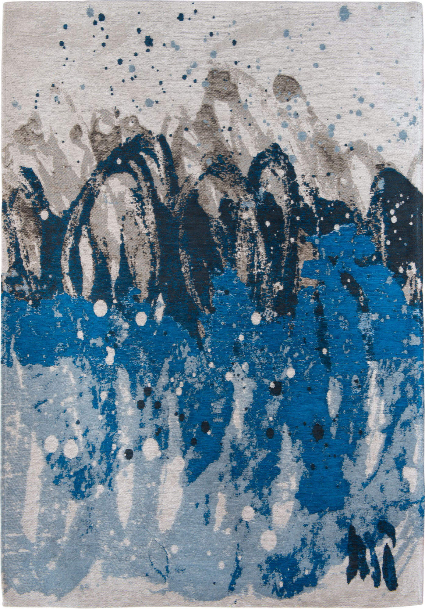 Jacquard Blue Waves Premium Rug | Size: 4' 7
