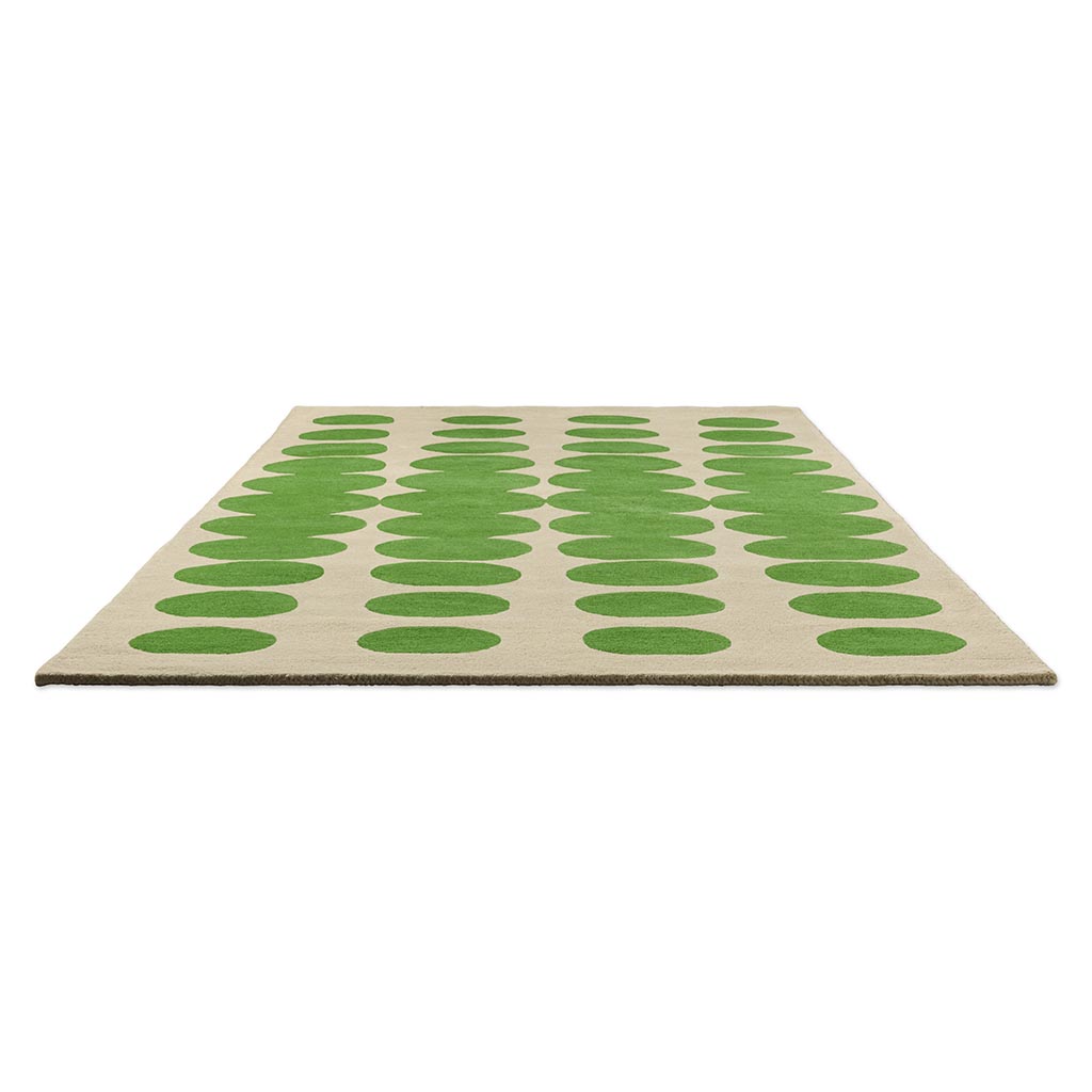 Optical Green / Cream Rug | Size: 8' 2
