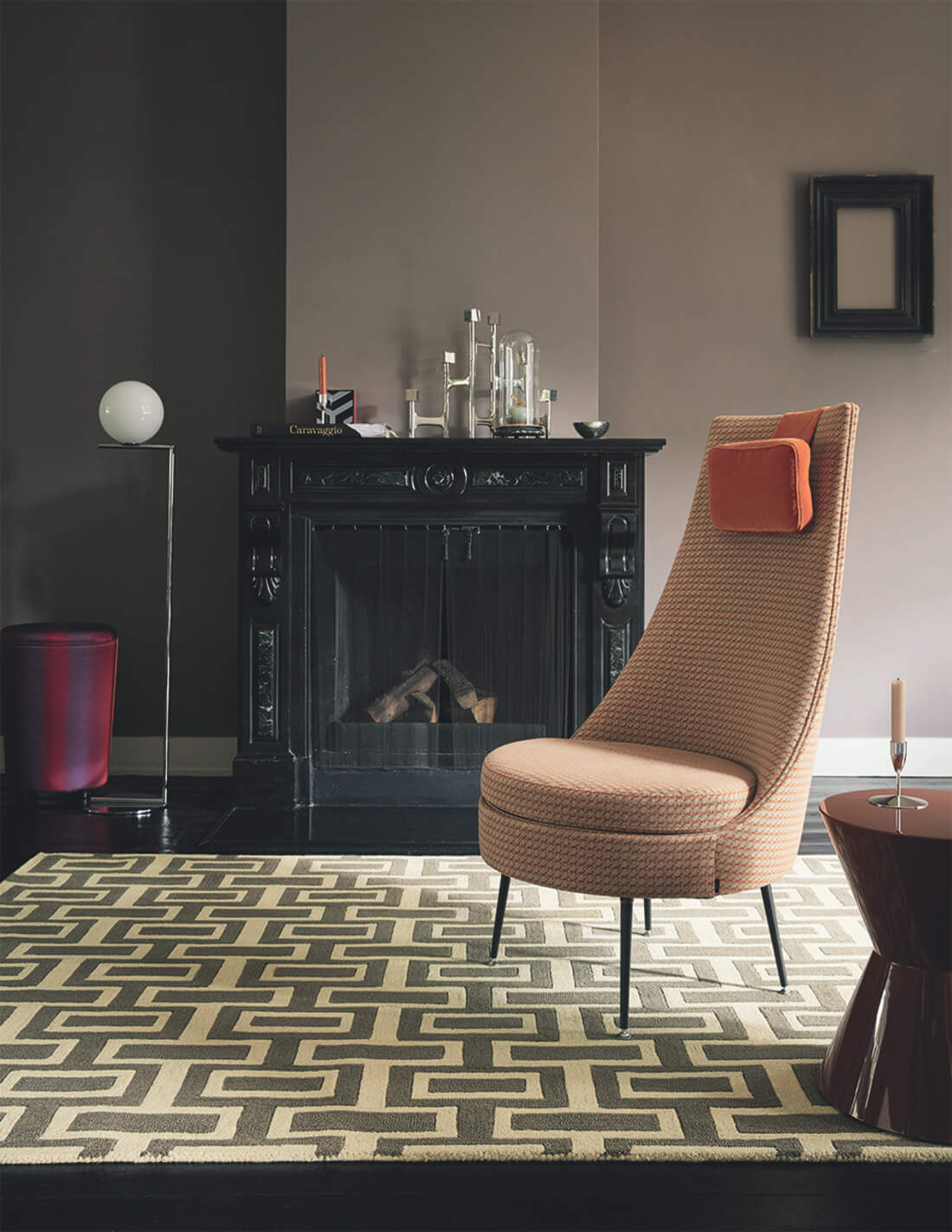 Intaglio Grey Rug