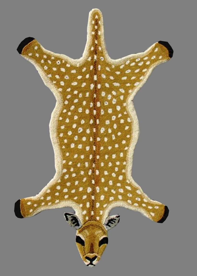 Animals Deer Natural Sitap Rug