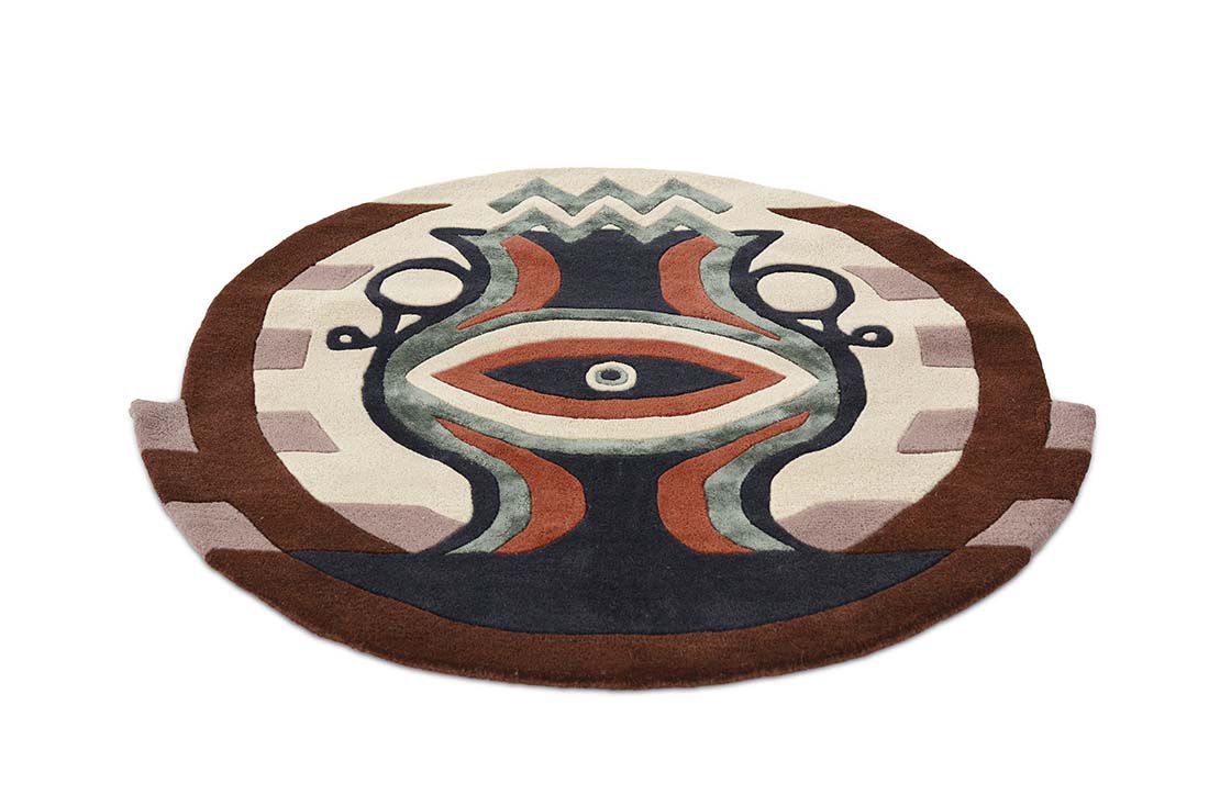 Zodiac Aquarius Circle Rug