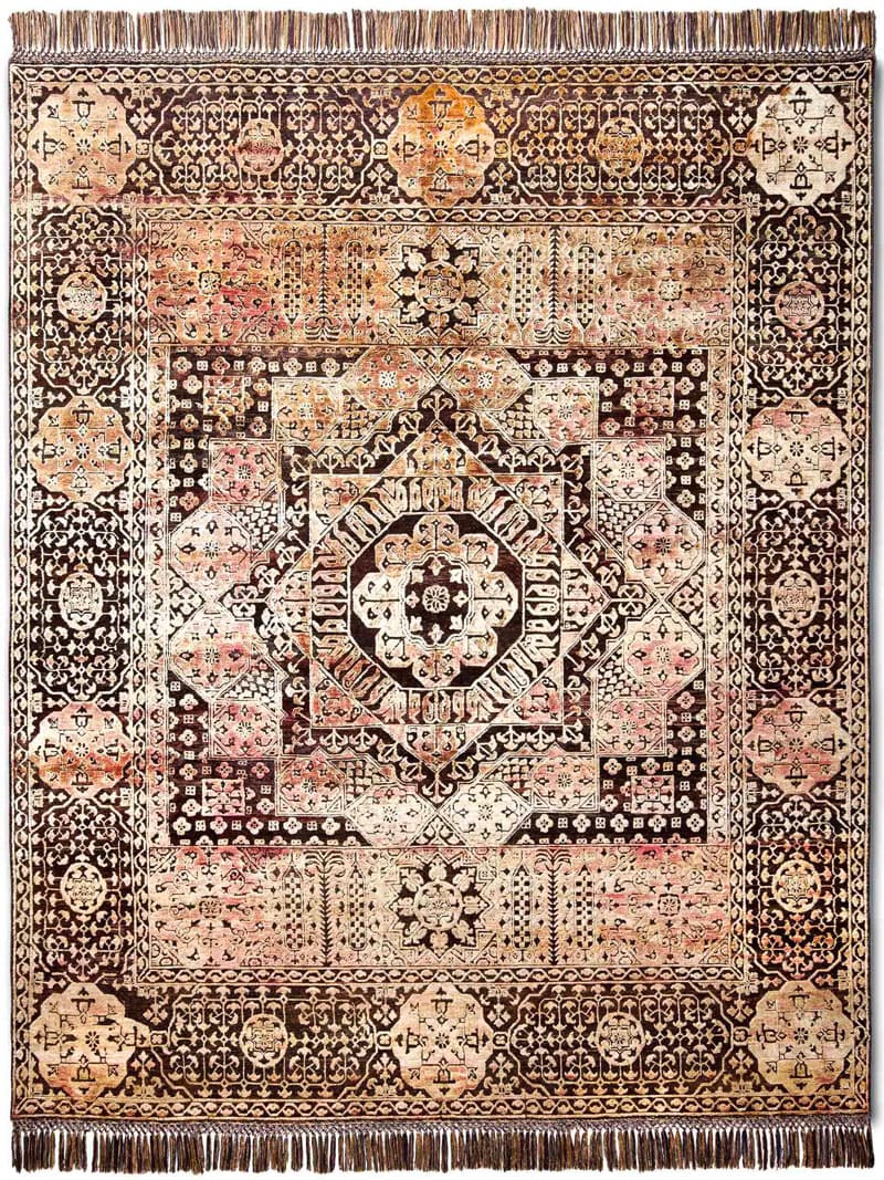 Strawberry Gold Hand-Woven Rug