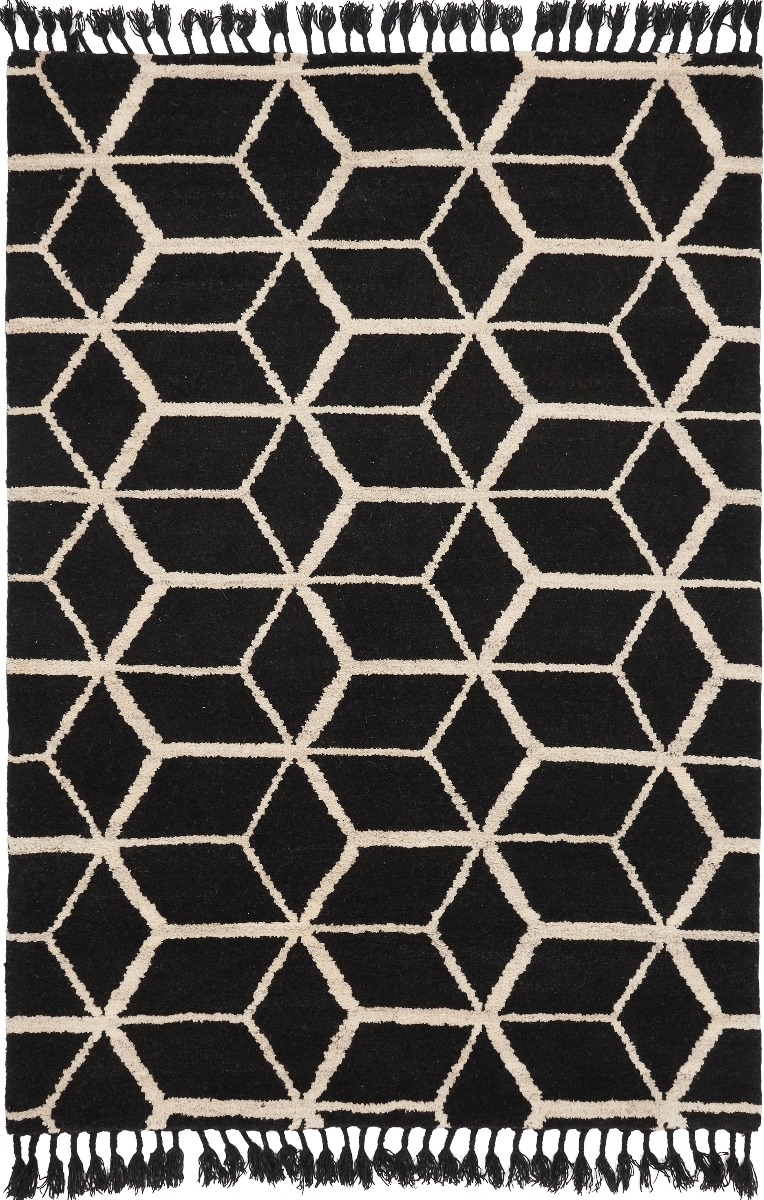 Geometrisk Handknotted Rug ☞ Size: 140 x 200 cm