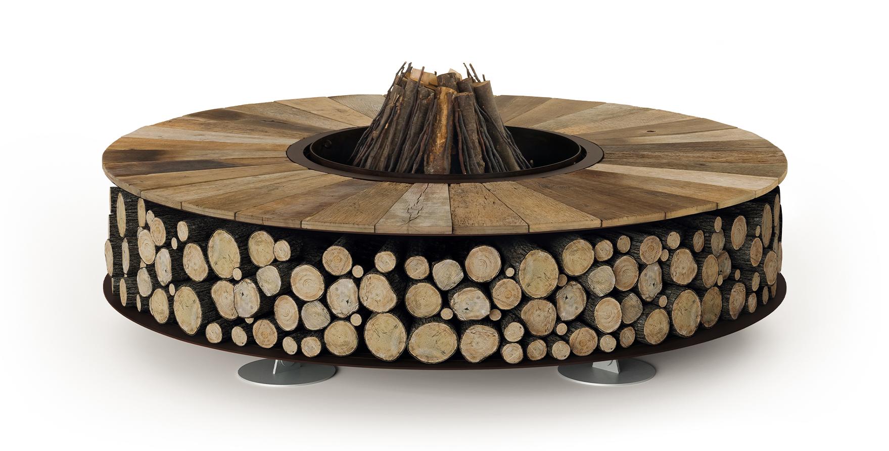 Zero Wood Luxury Outdoor Fire Pit