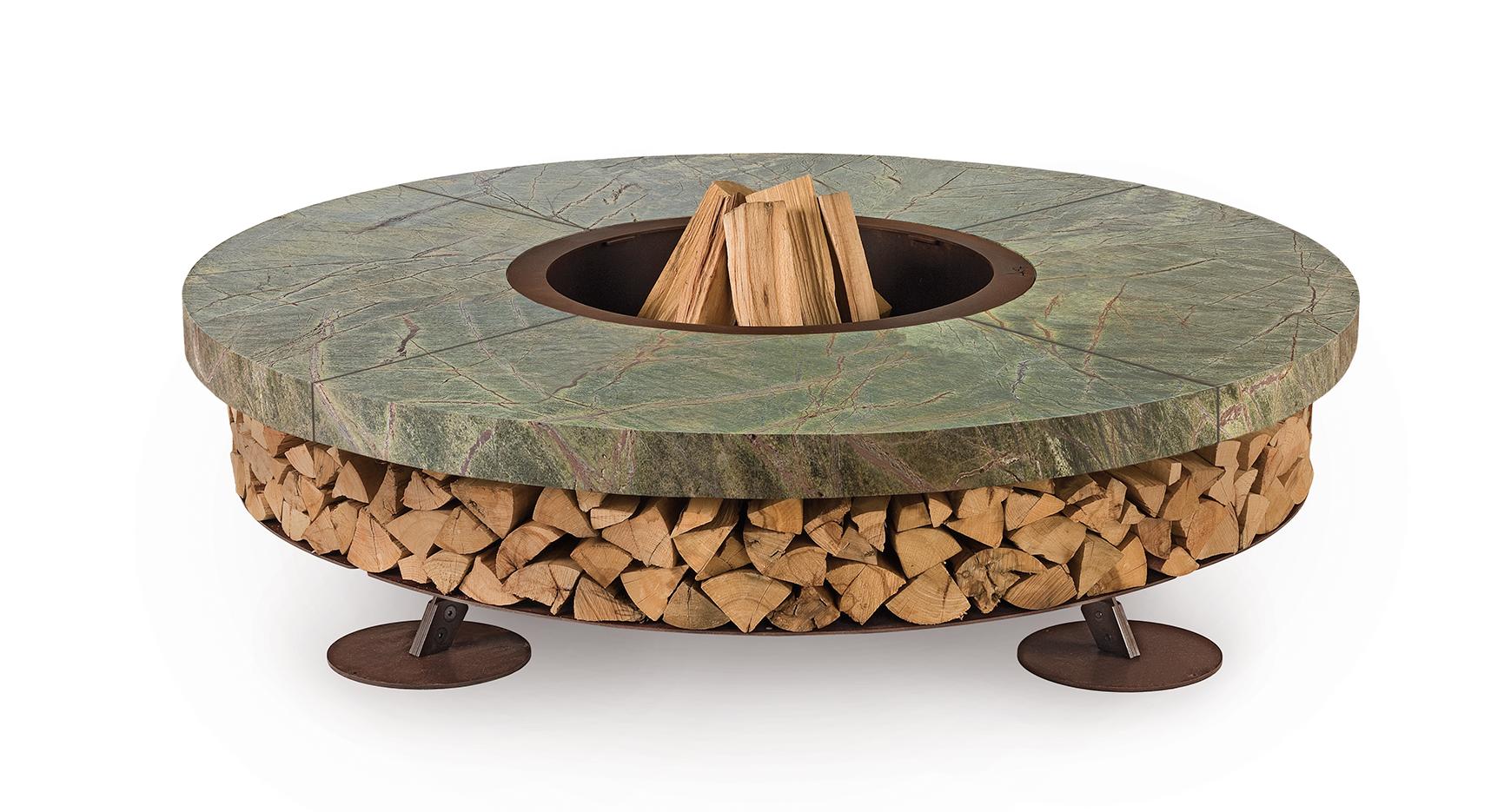 Ercole Marble Outdoor Italian Fire Pit
