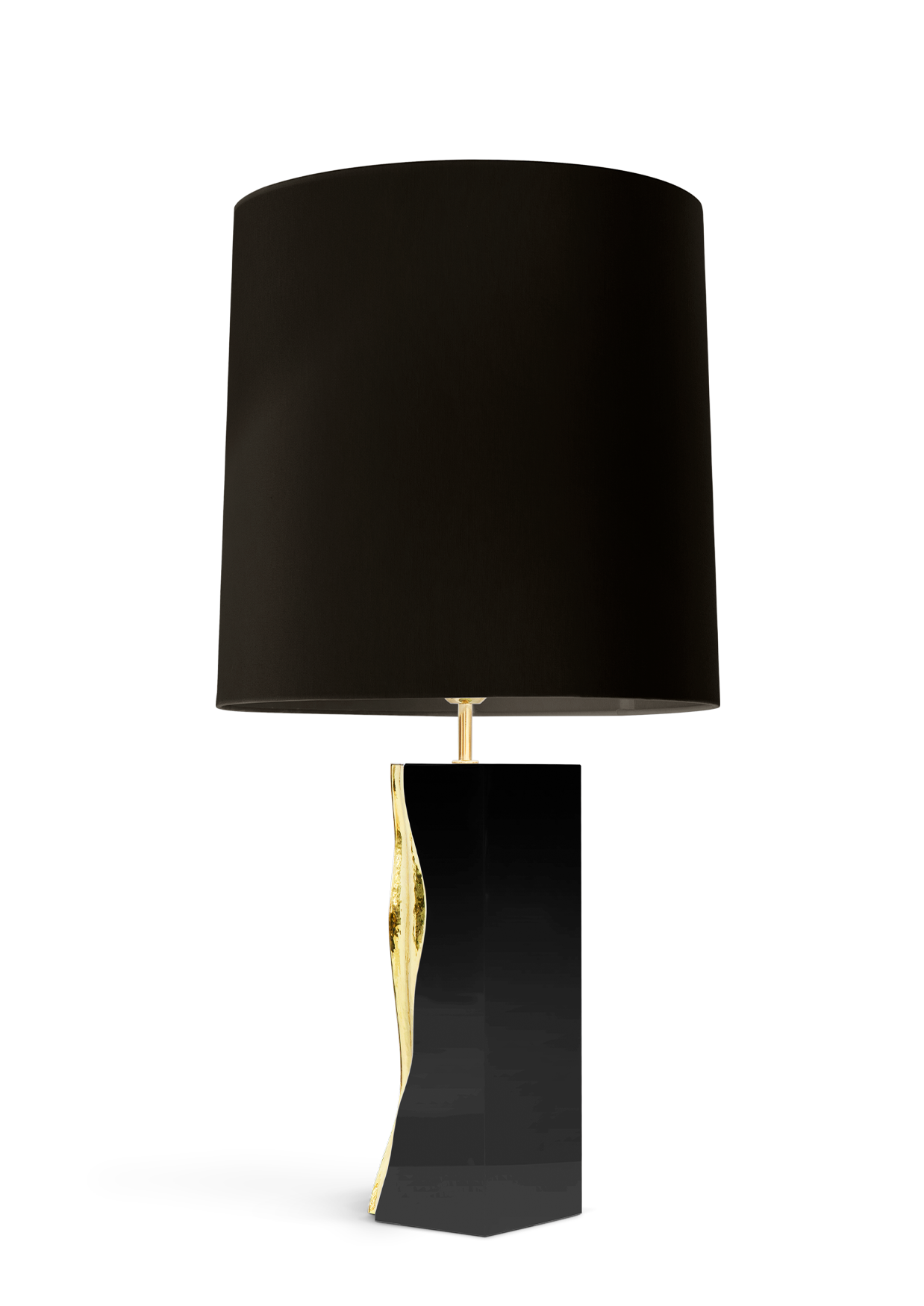 Glacier Black Table Lamp