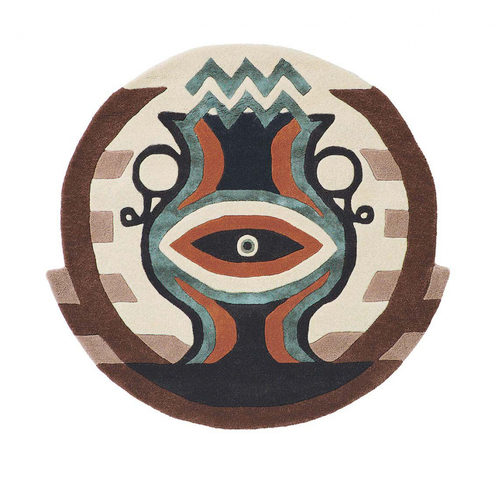 Zodiac Aquarius Circle Rug