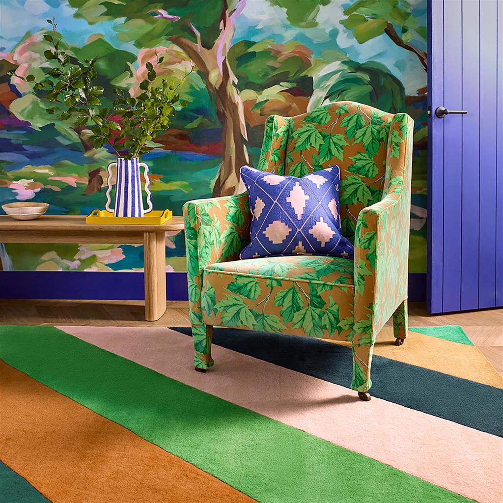Emerald Amber Stripe Rug