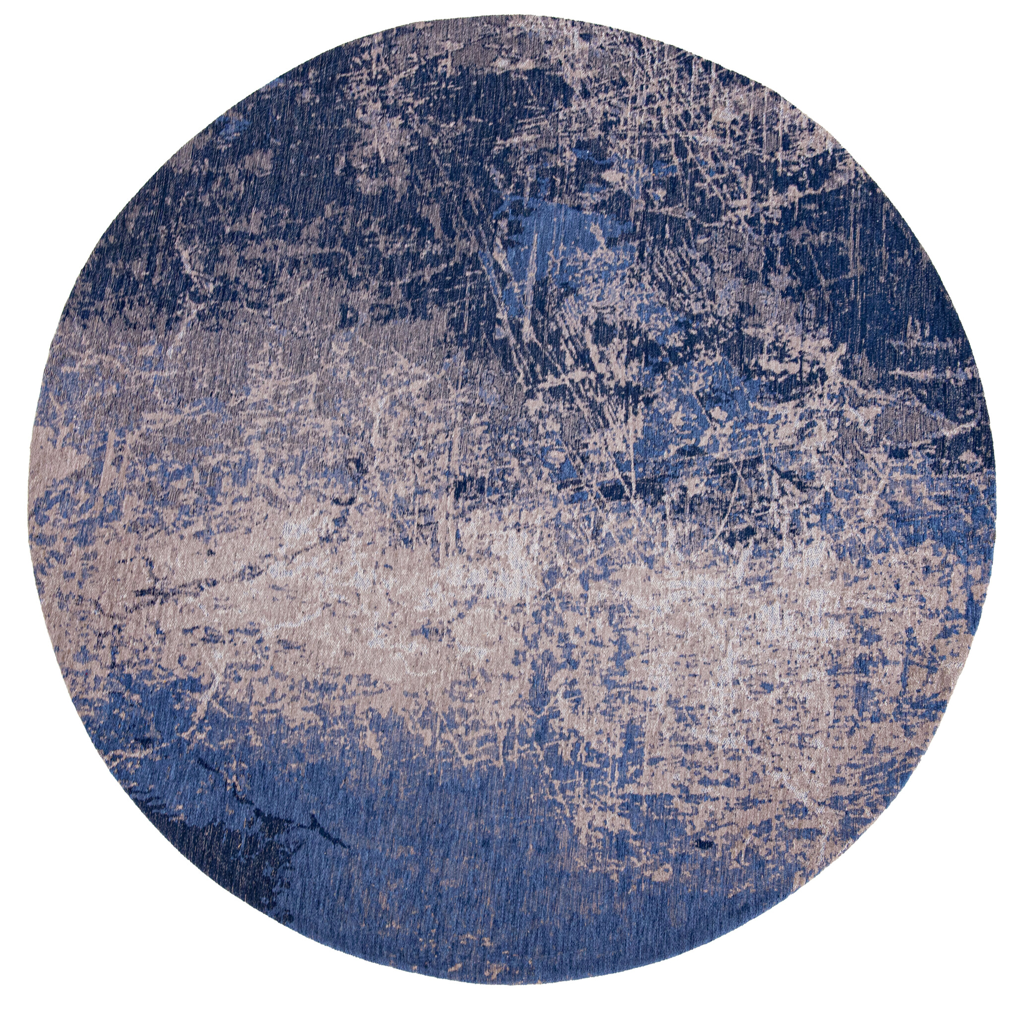 Abyss Blue Round Rug