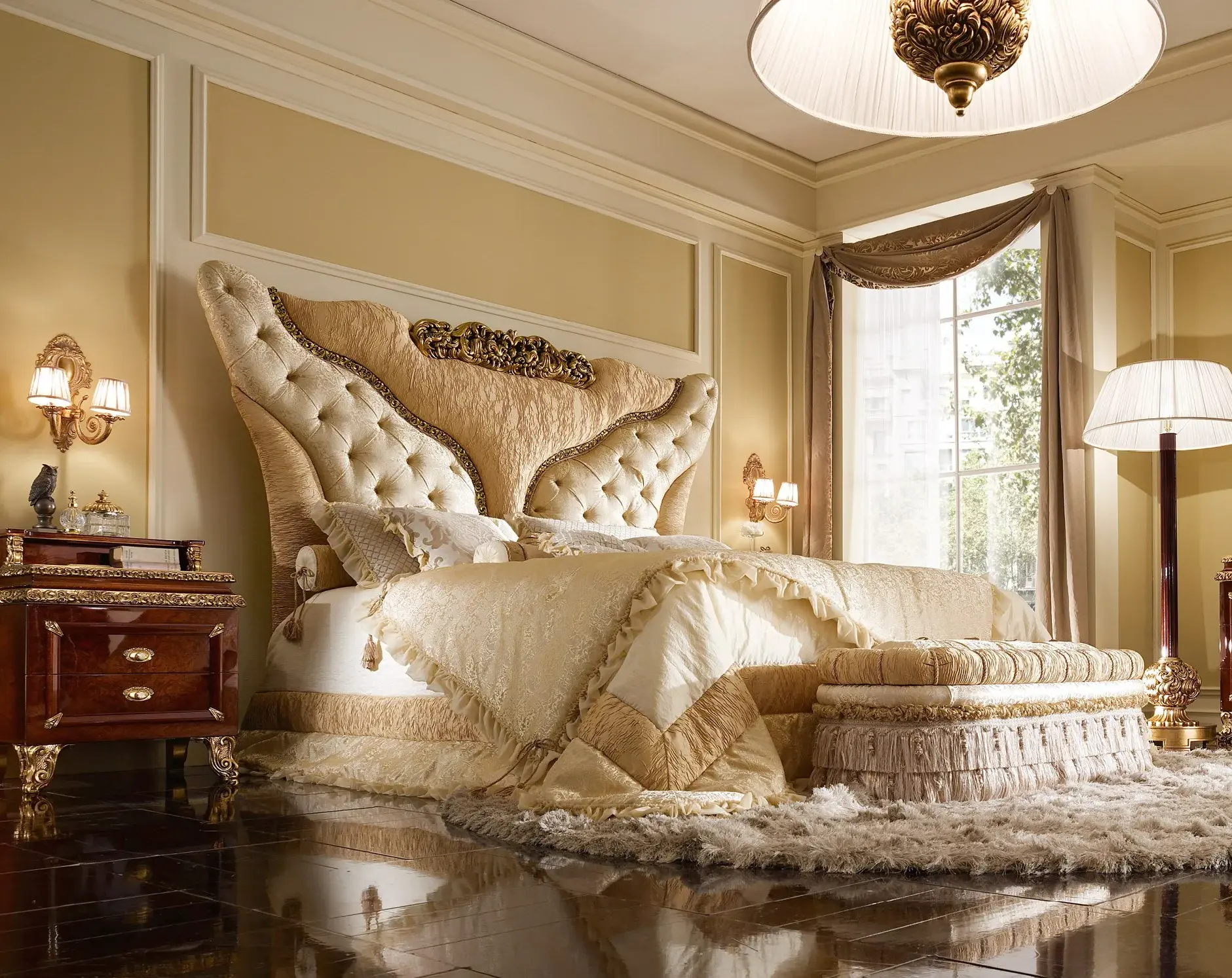 Premium Bed with Headboard
