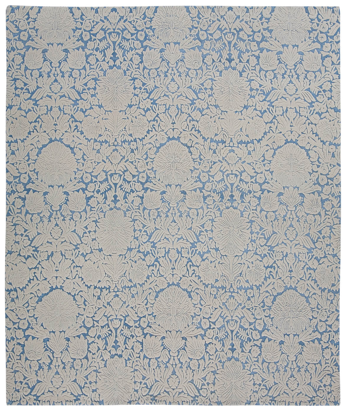 Hand-Knotted Verona Grey Blue Rug