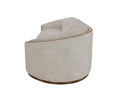 Premium Comfort Beige Curved Sofa
