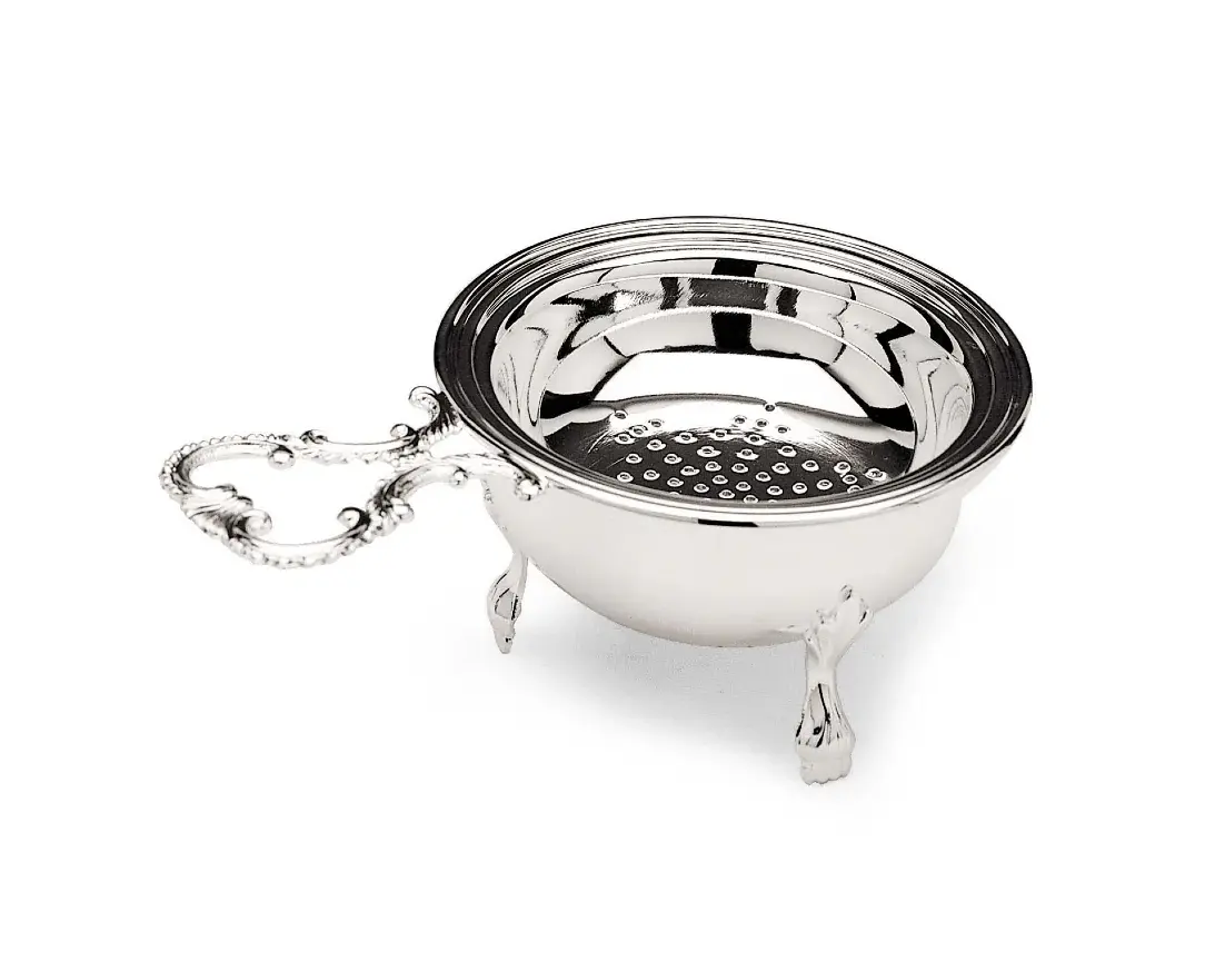 Siler-Plated Tea Strainer
