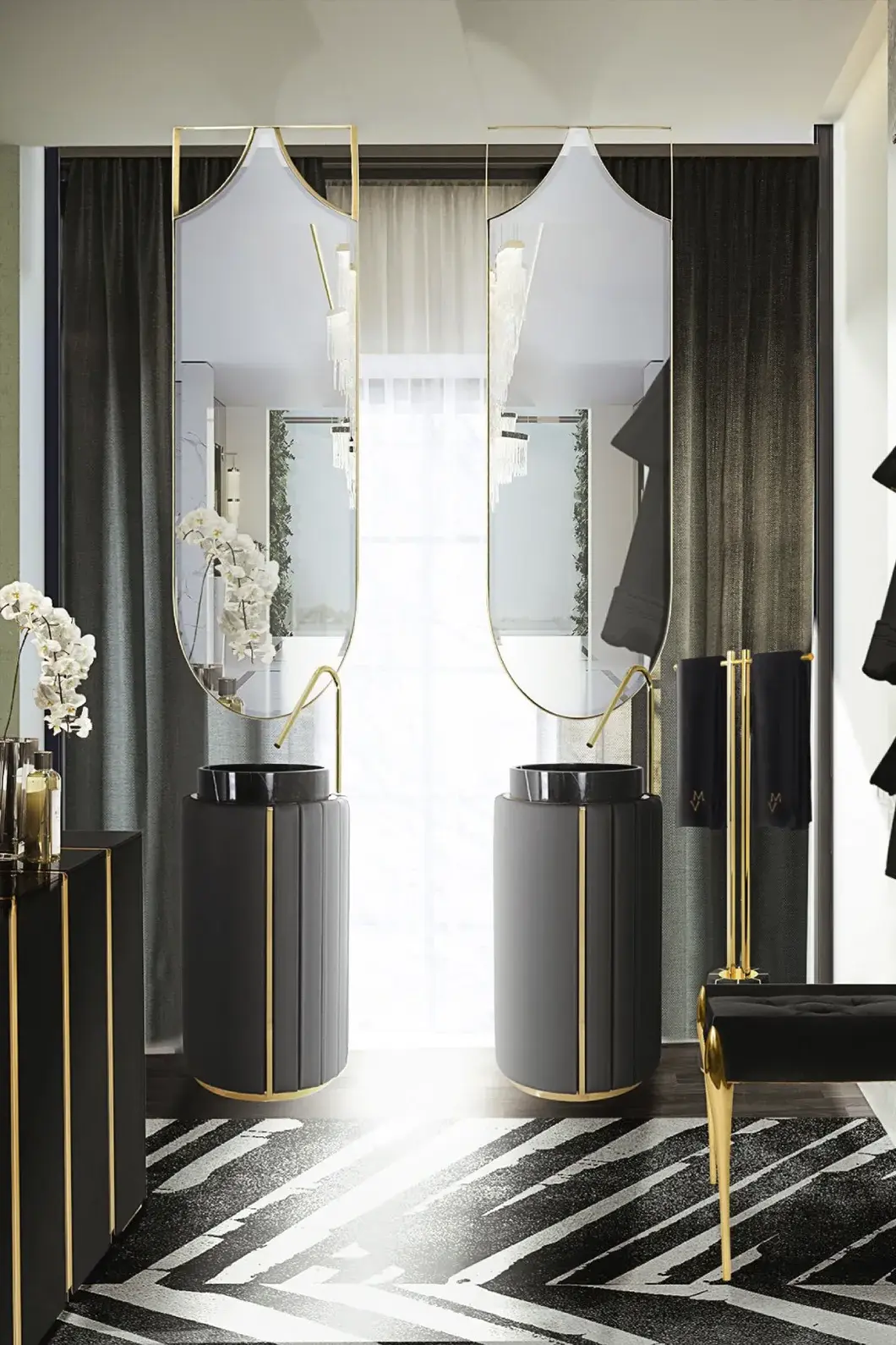 Imperial White Pedestal Sink - 1