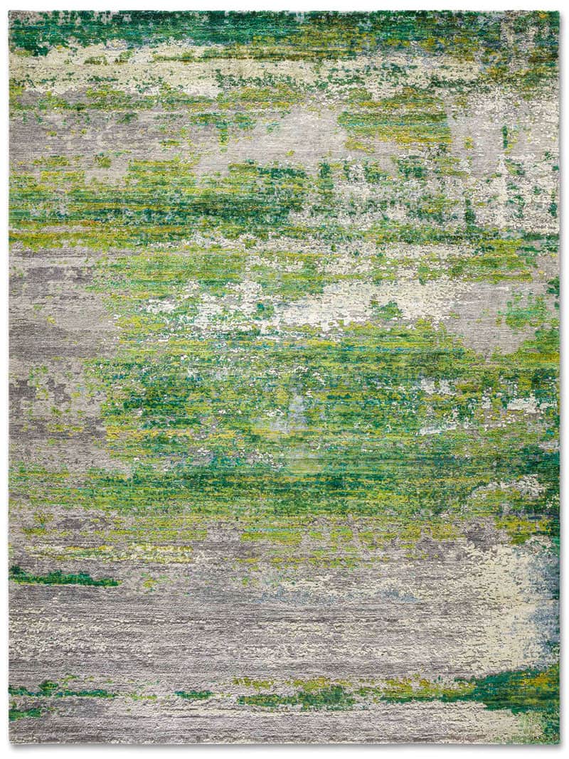 Green Hand-Woven Rug