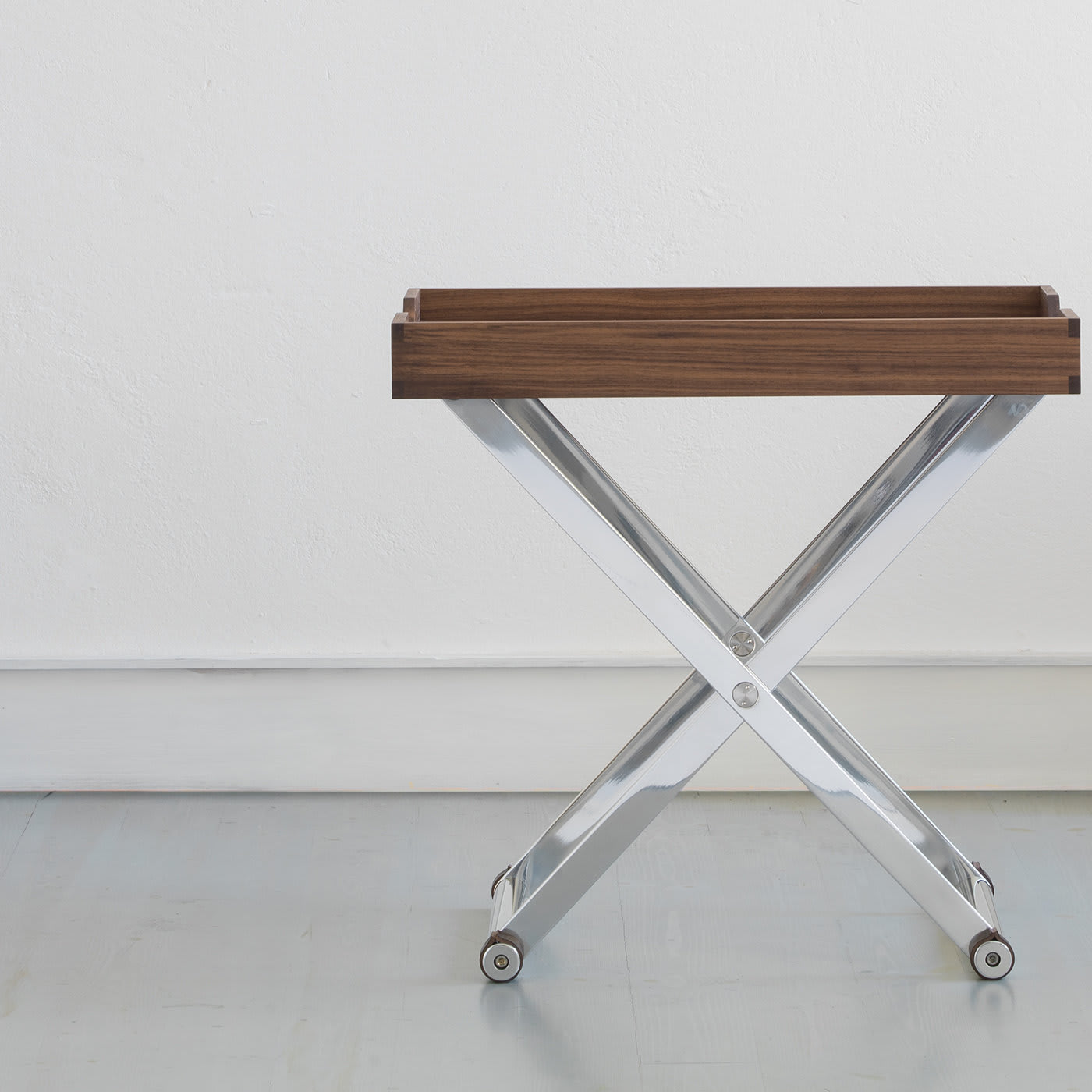 Luxe Foldable Table ☞ Material: Solid Black Walnut