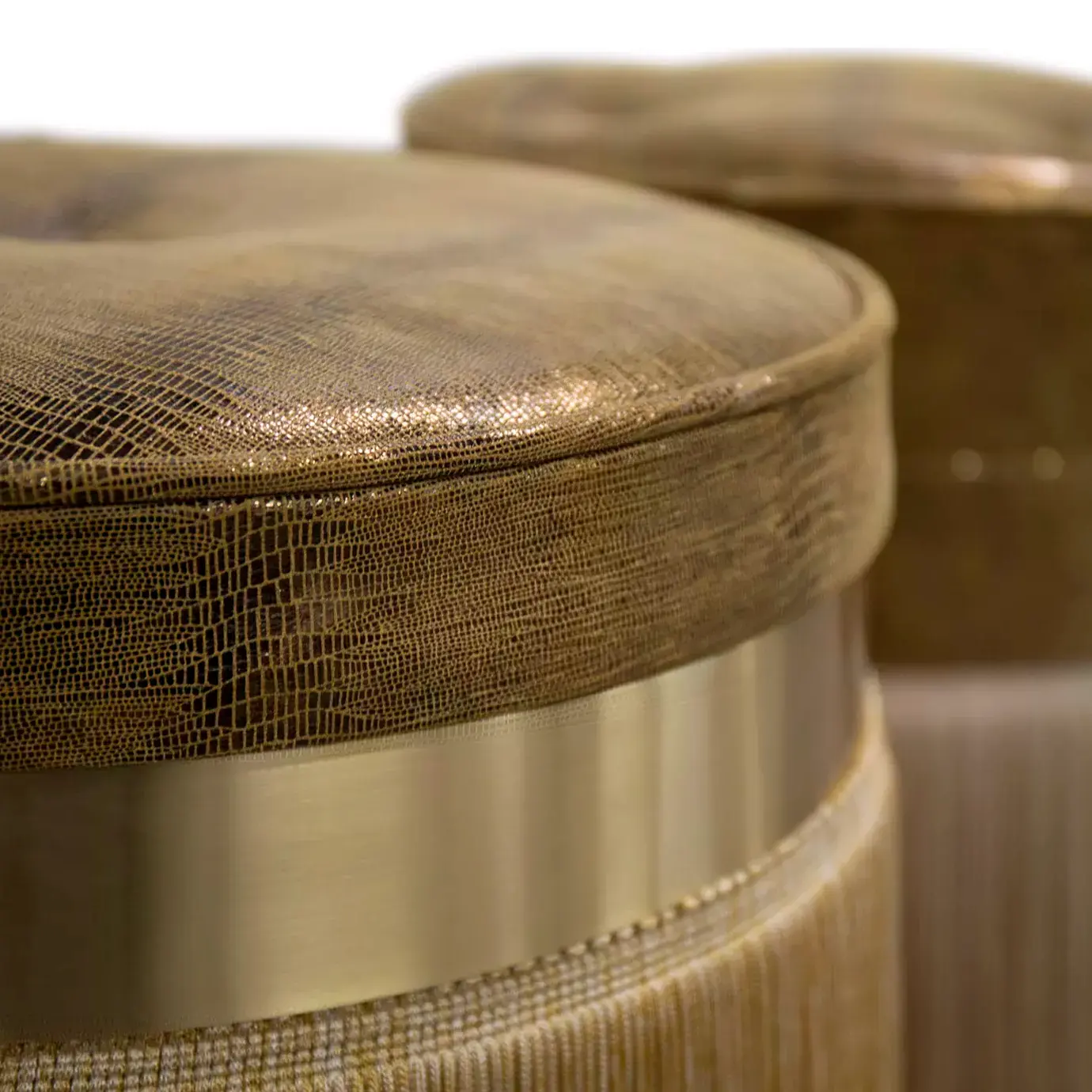 Isabella Leather Stool