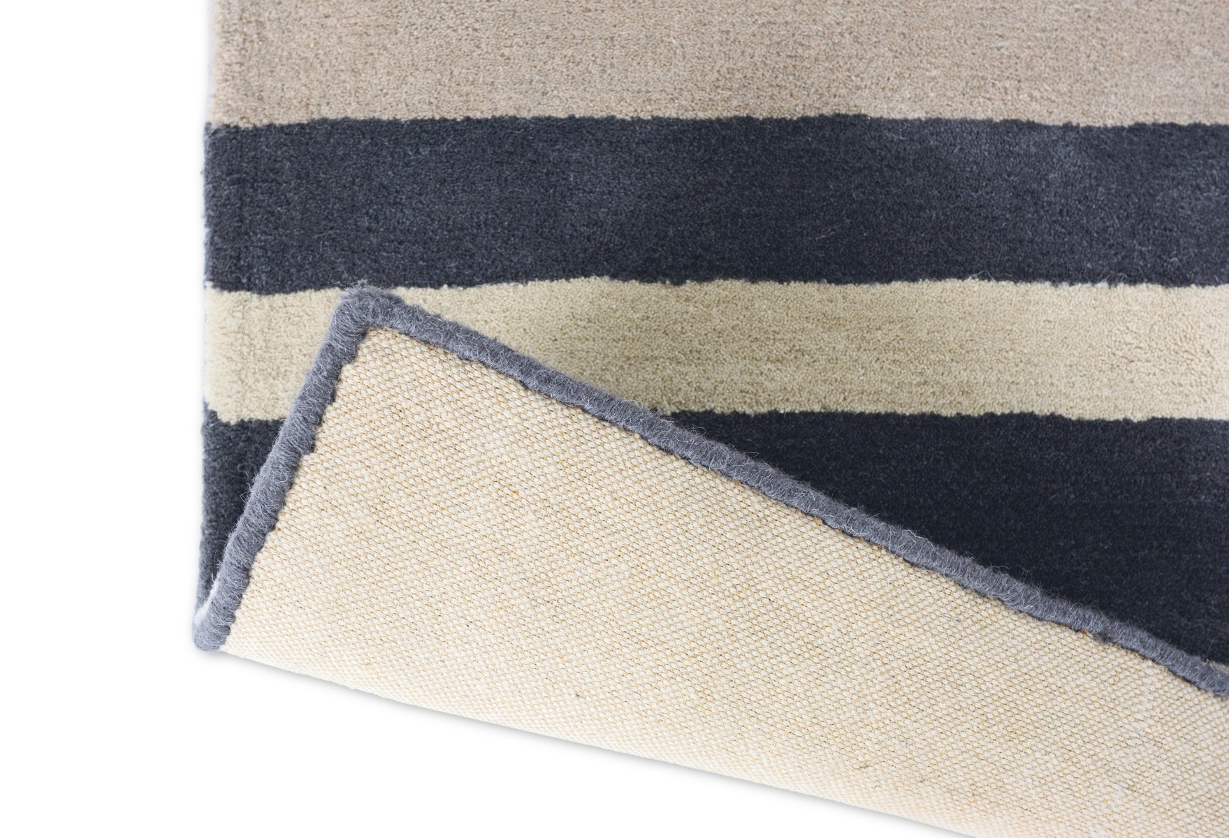 Striped Multicolour Wool Rug