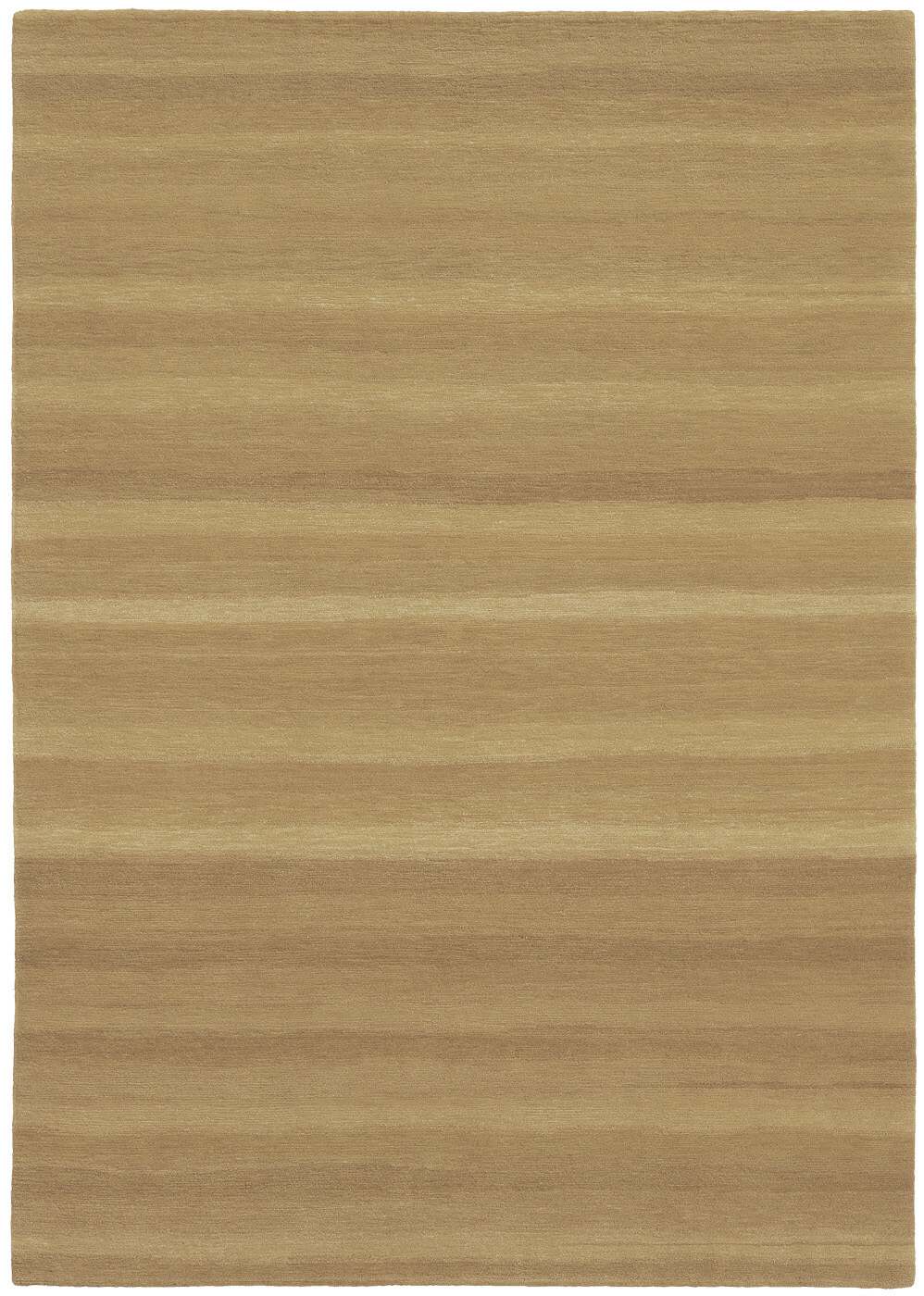 Hand-Knotted Wool Beige Stripes Rug