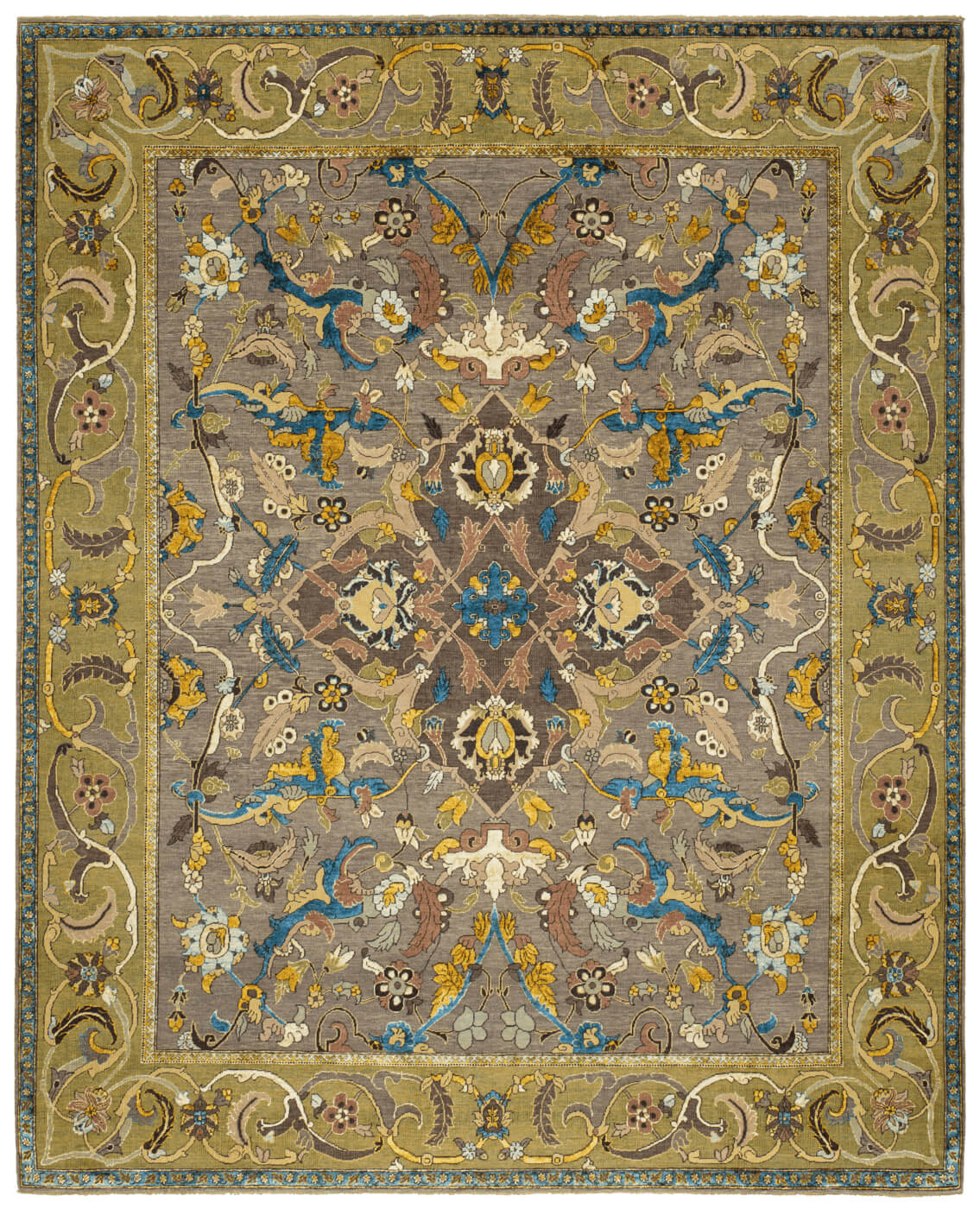 Oriental Polonaise Hand-Knotted Wool / Silk Rug