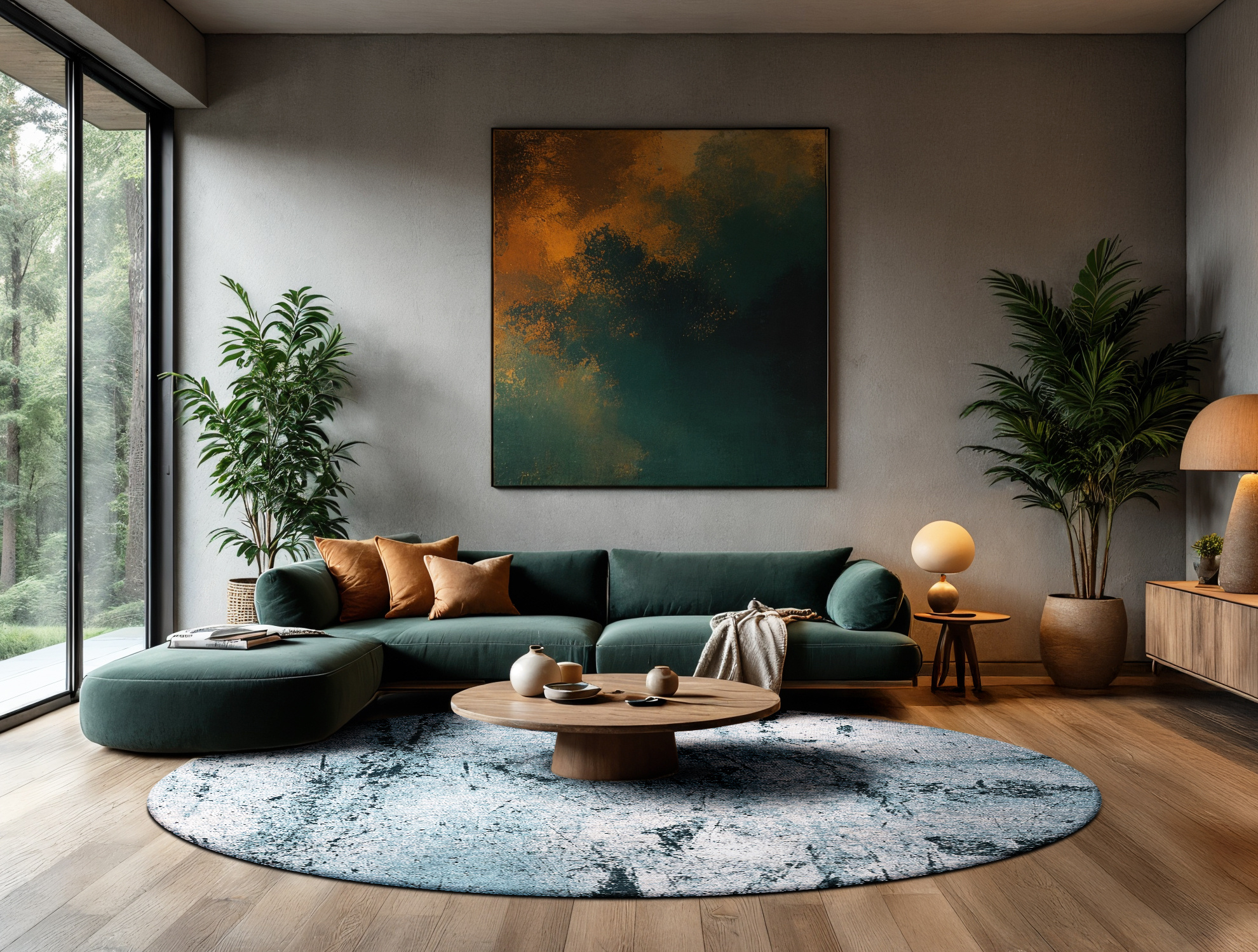 Dragonfly Round Rug
