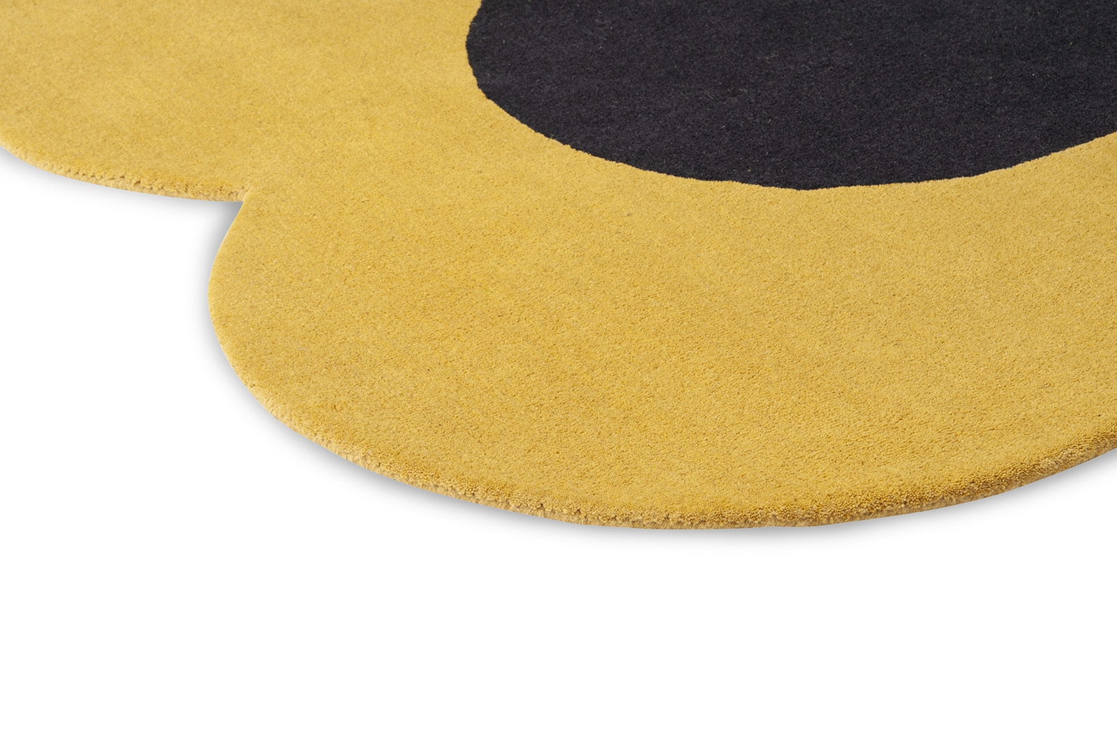 Flower Yellow Handwoven Rug