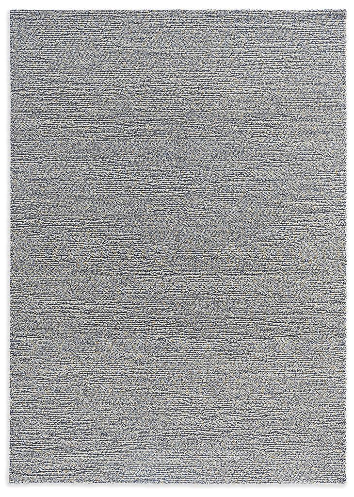 Luxurious Thick Pile Blue Wool Rug