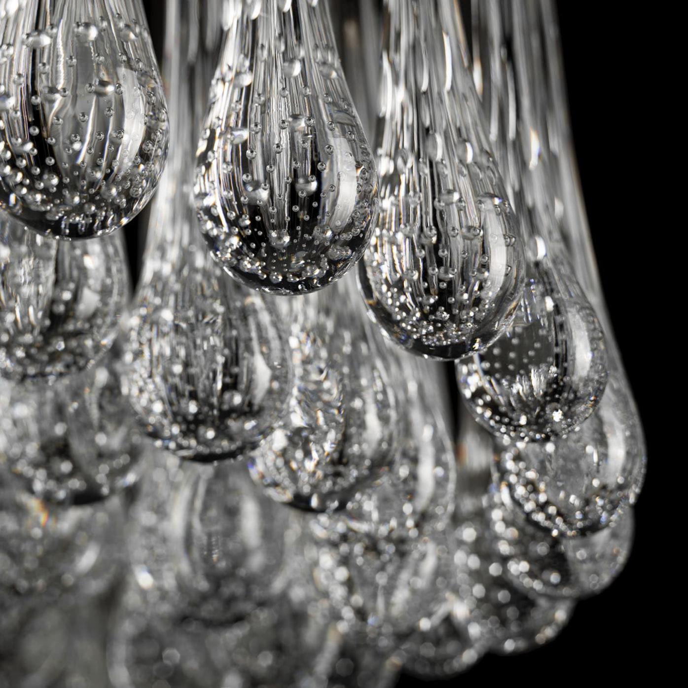 Round Murano Bubble Glass Chandelier