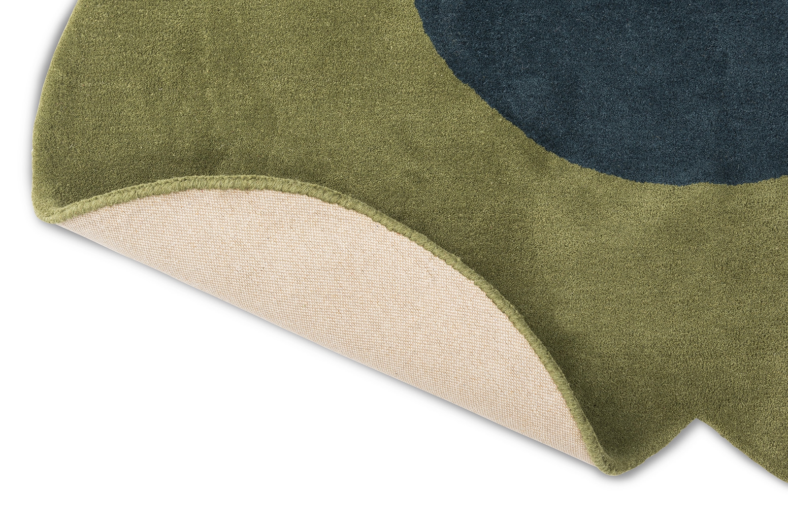Flower Green Handwoven Rug