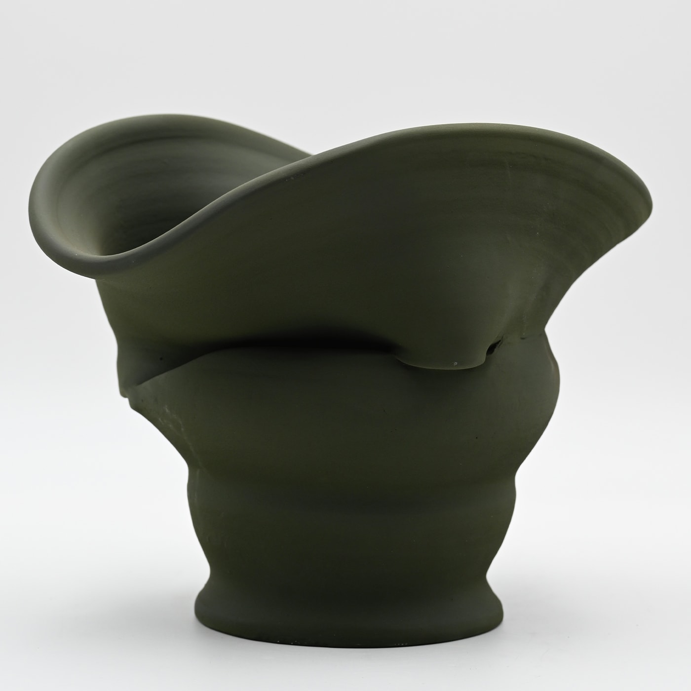 Green Hand Sculptured Vase