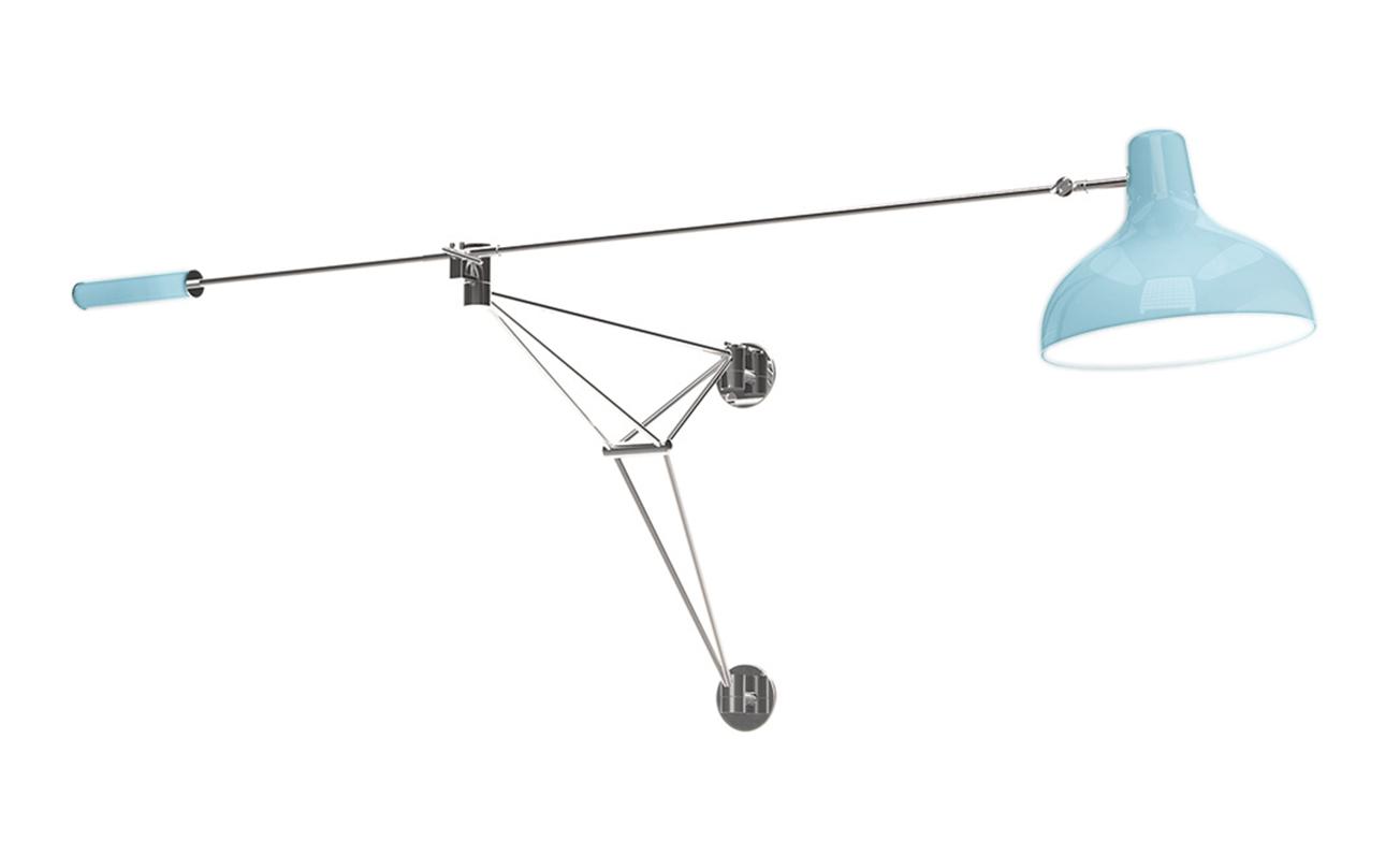 Moonbeam Glow Blue Wall Lamp