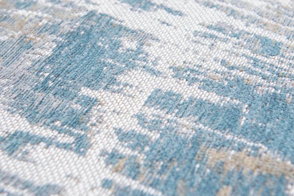 Abstract Blue Jacquard Rug