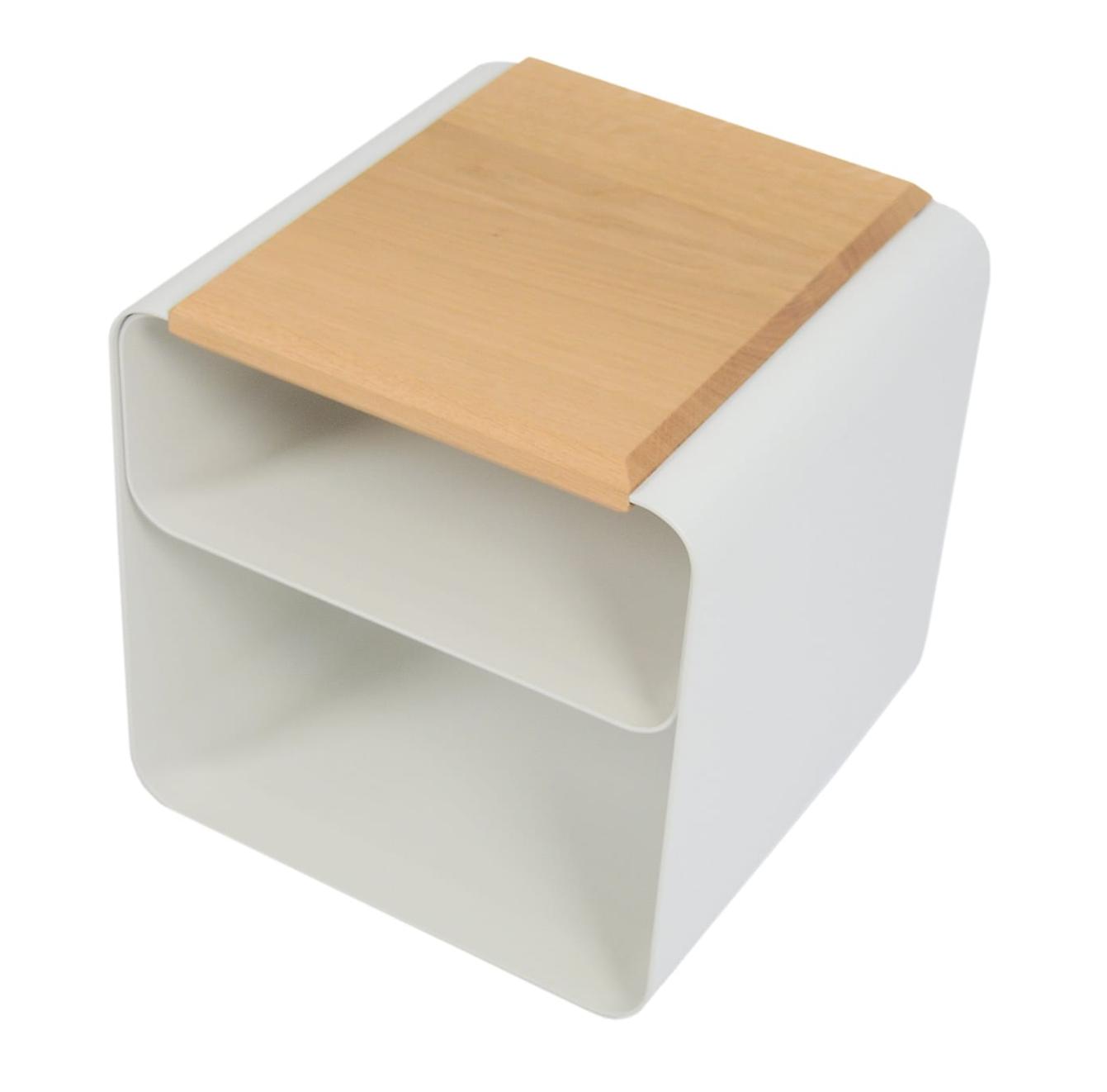Minimalist Wood & Metal Stool