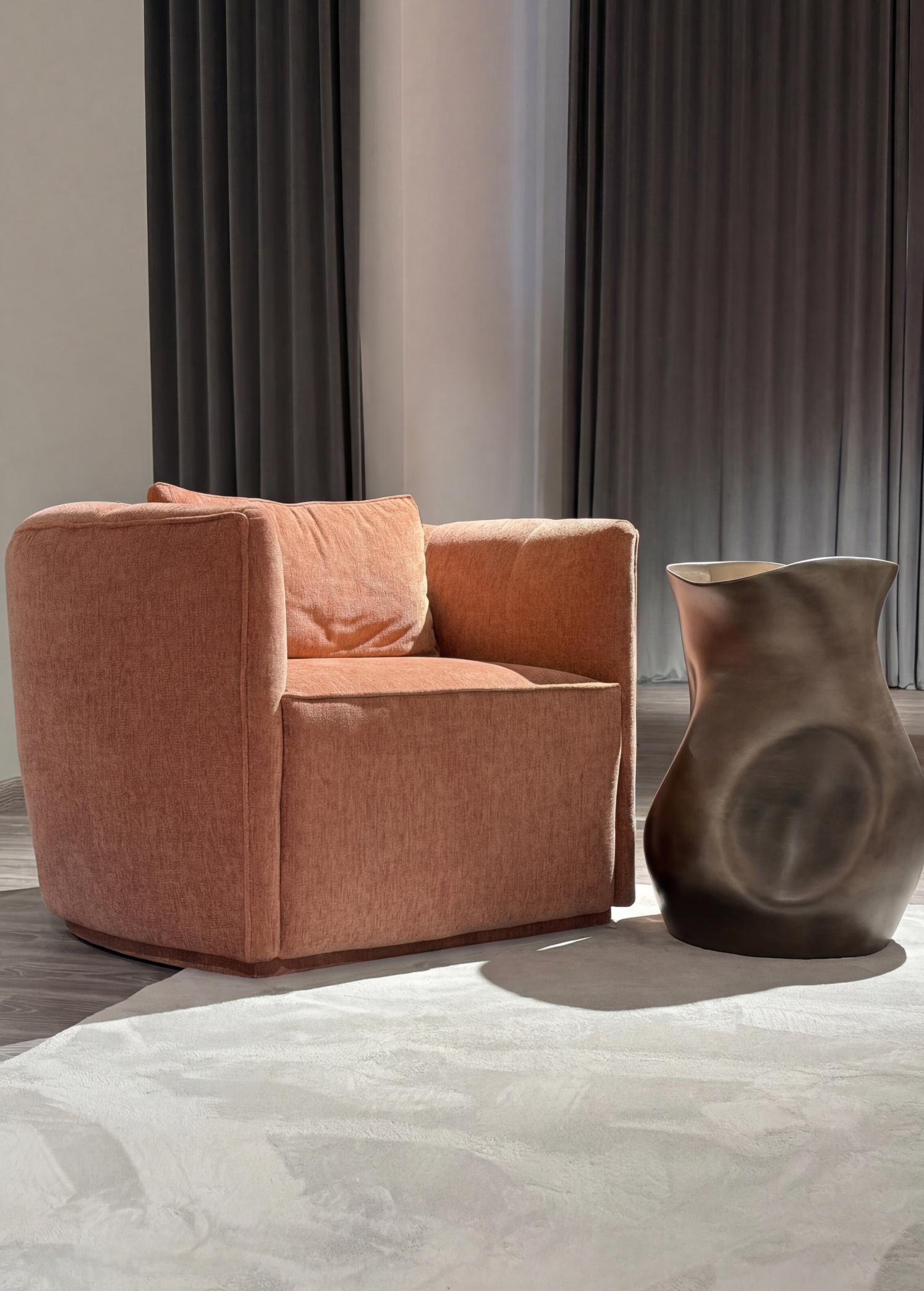 Gaia Blush Compact Armchair