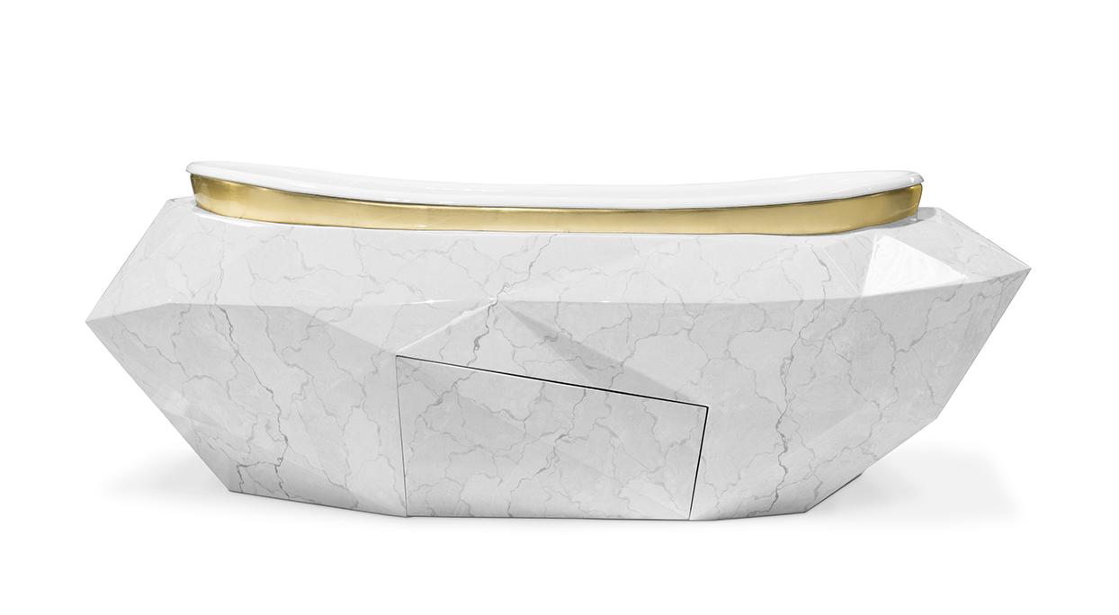 Gemstone Faux Marble Bathtub