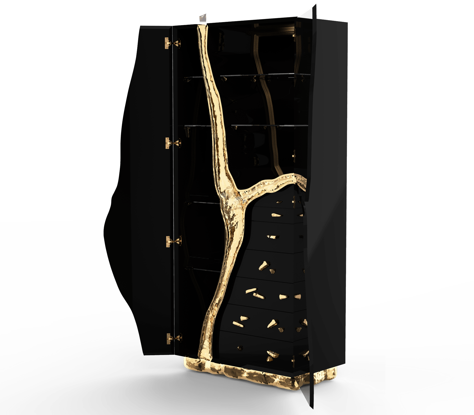 Fissure Black Cabinet