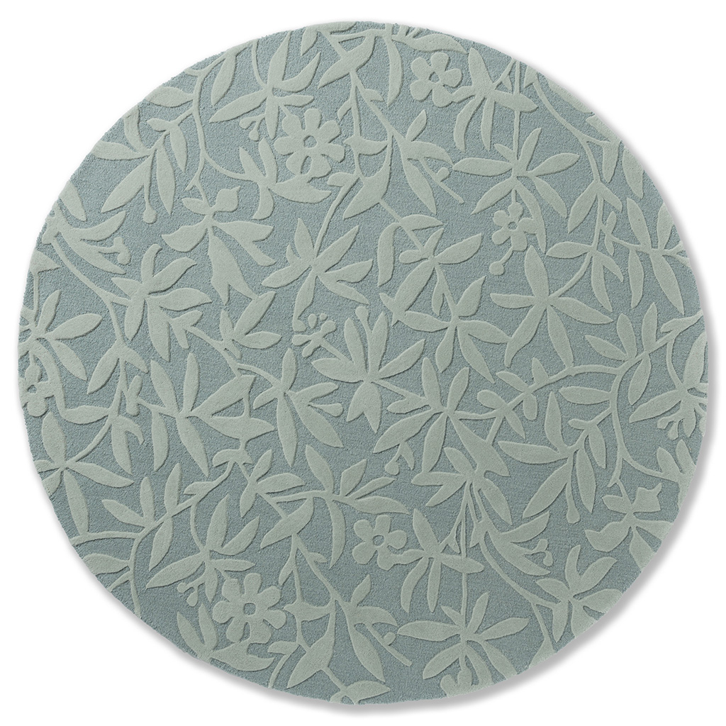 Cleavers Green Round Rug