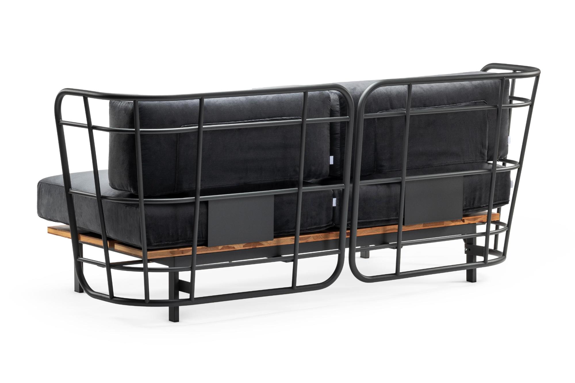 Jujube D Black Outdoor Sofa