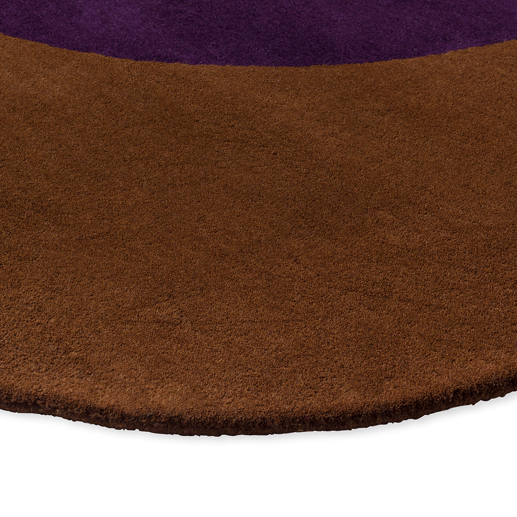 Flower Brown / Violet Rug