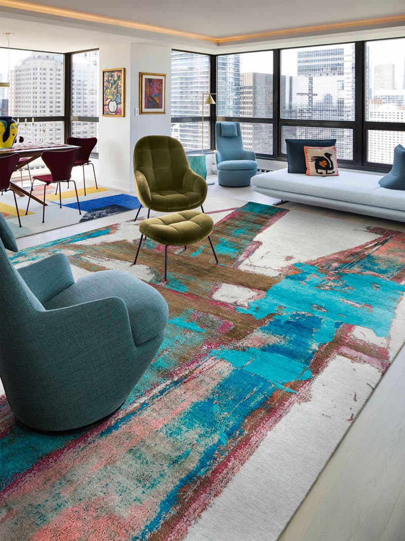 Portland Poetry Luxury Handmade Rug